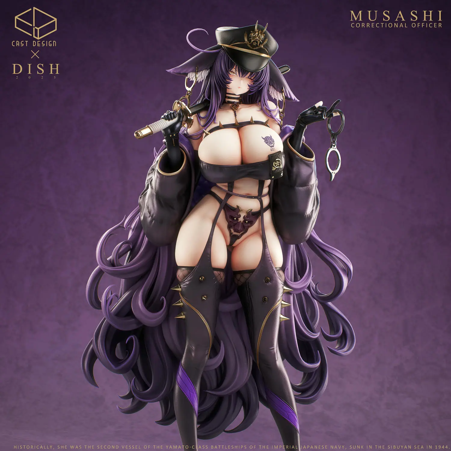 Cast Design Studio - Azur Lane No.4 Twin Police Sisters Musashi Statue(GK)
