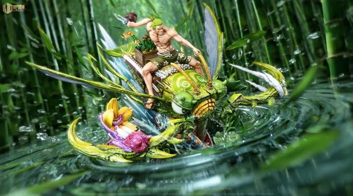 Mo Jie Wu Du Studio - One Piece Strange Forest Adventure #5 Zoro & Scyther Statue(GK)
