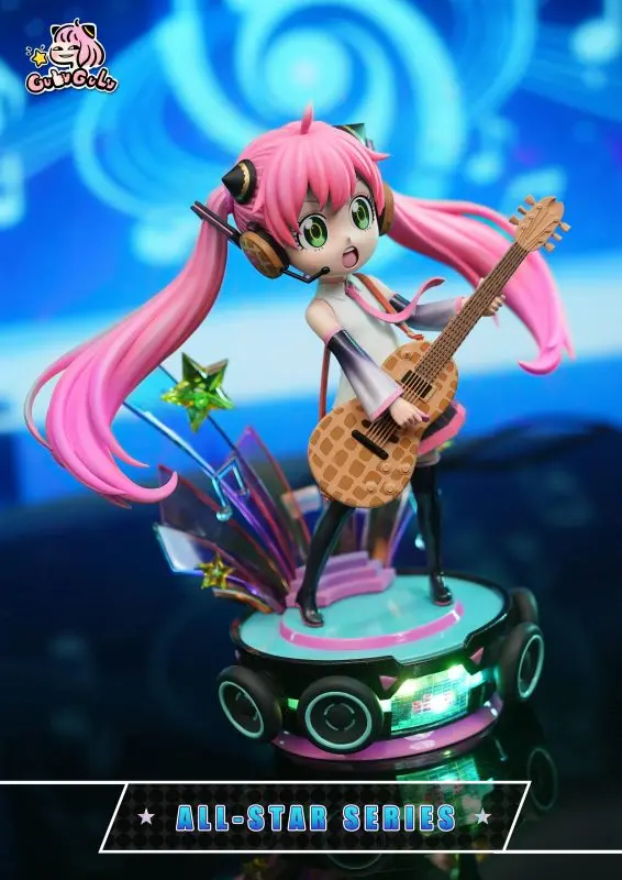 GULUGULU Studio - Spy x Family Anya Forger Cosplaying Hatsune Miku Guitar Girl Statue(GK) 