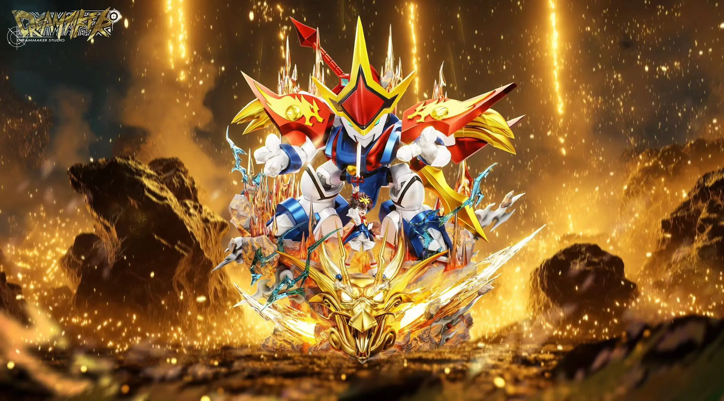 Dream Maker Studio - Mashin Eiyuuden Wataru Sentiment Series 01 Ryujinmaru Statue(GK)