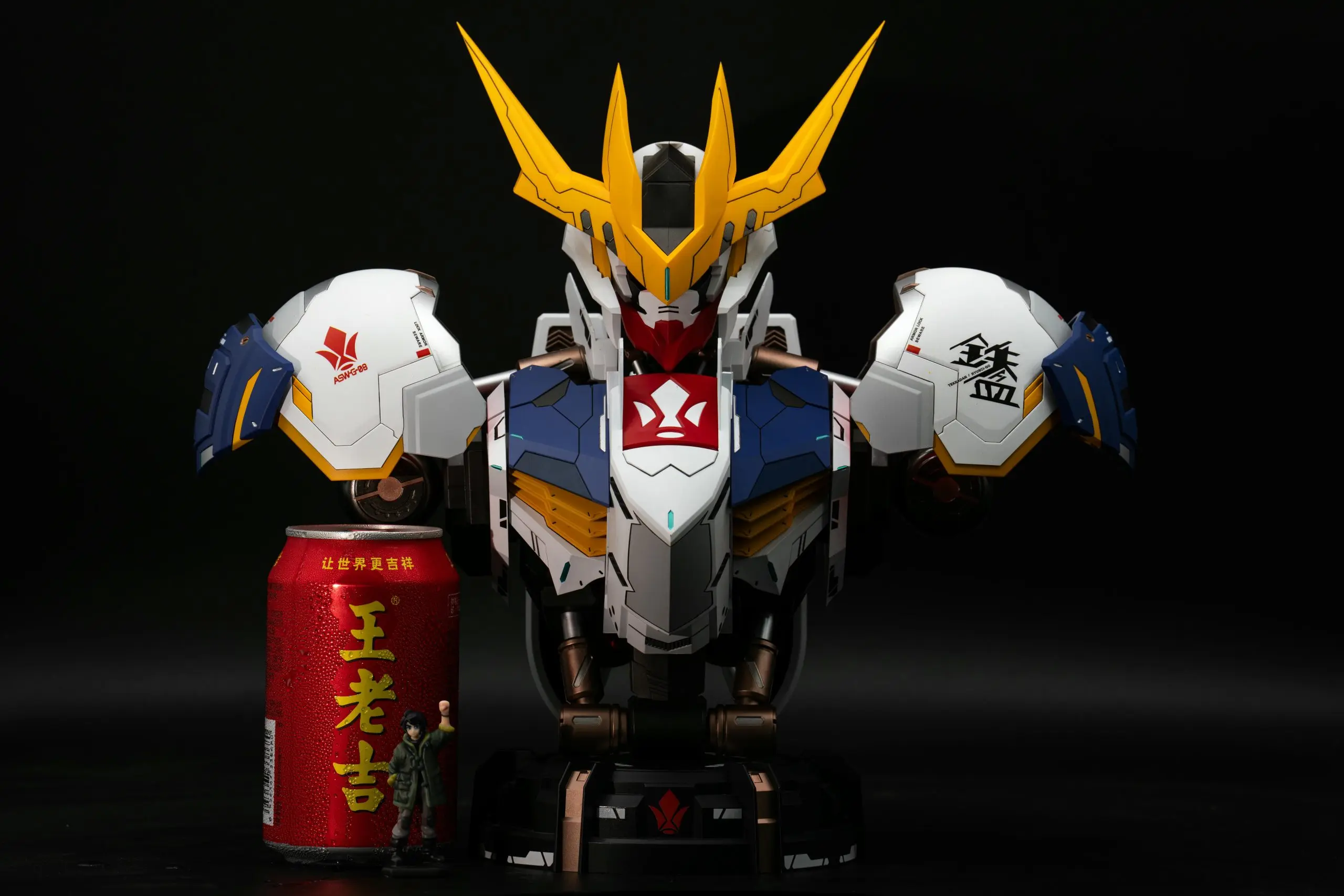 HH Mo Xing Gong Fang Studio - Gundam Battle 1/30 ASW-G-08 Gundam Barbatos Lupus Rex Bust Assembly ModelPainted Finished Statue (GK)