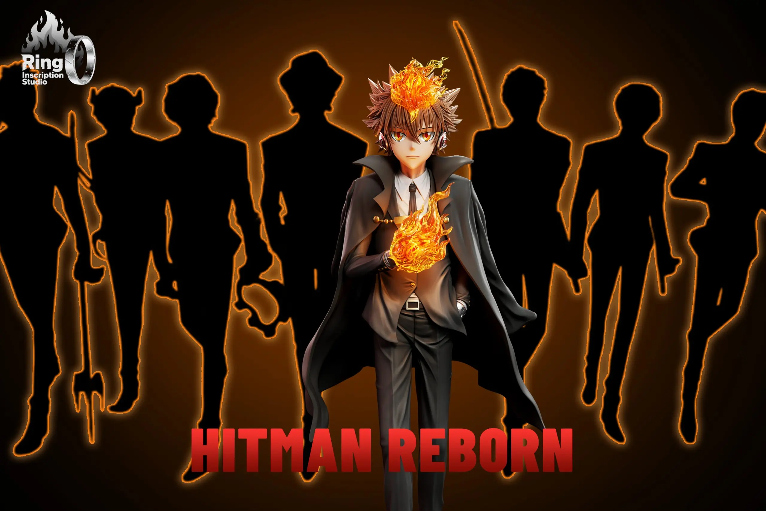 Ring inscription Studio - Katekyo Hitman Reborn Suit Pose Series #1 Tsunayoshi Sawada Statue (GK)