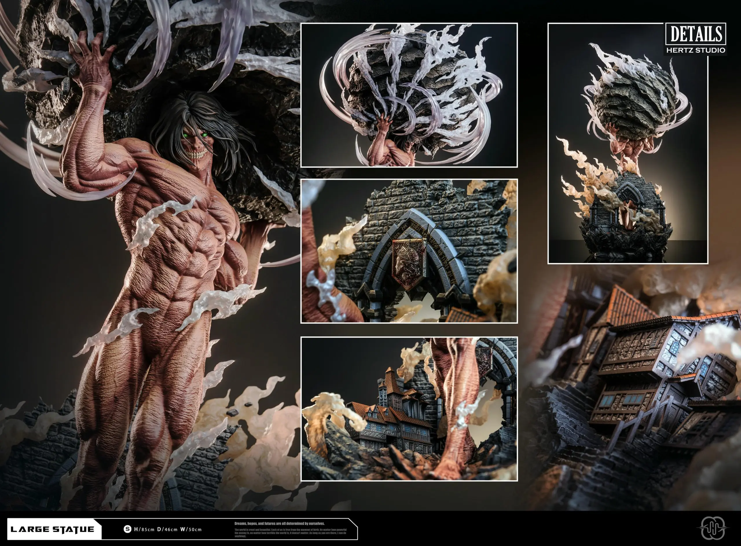 Hertz Studio - Attack on Titan Eren Blocks the Gate Statue (GK)