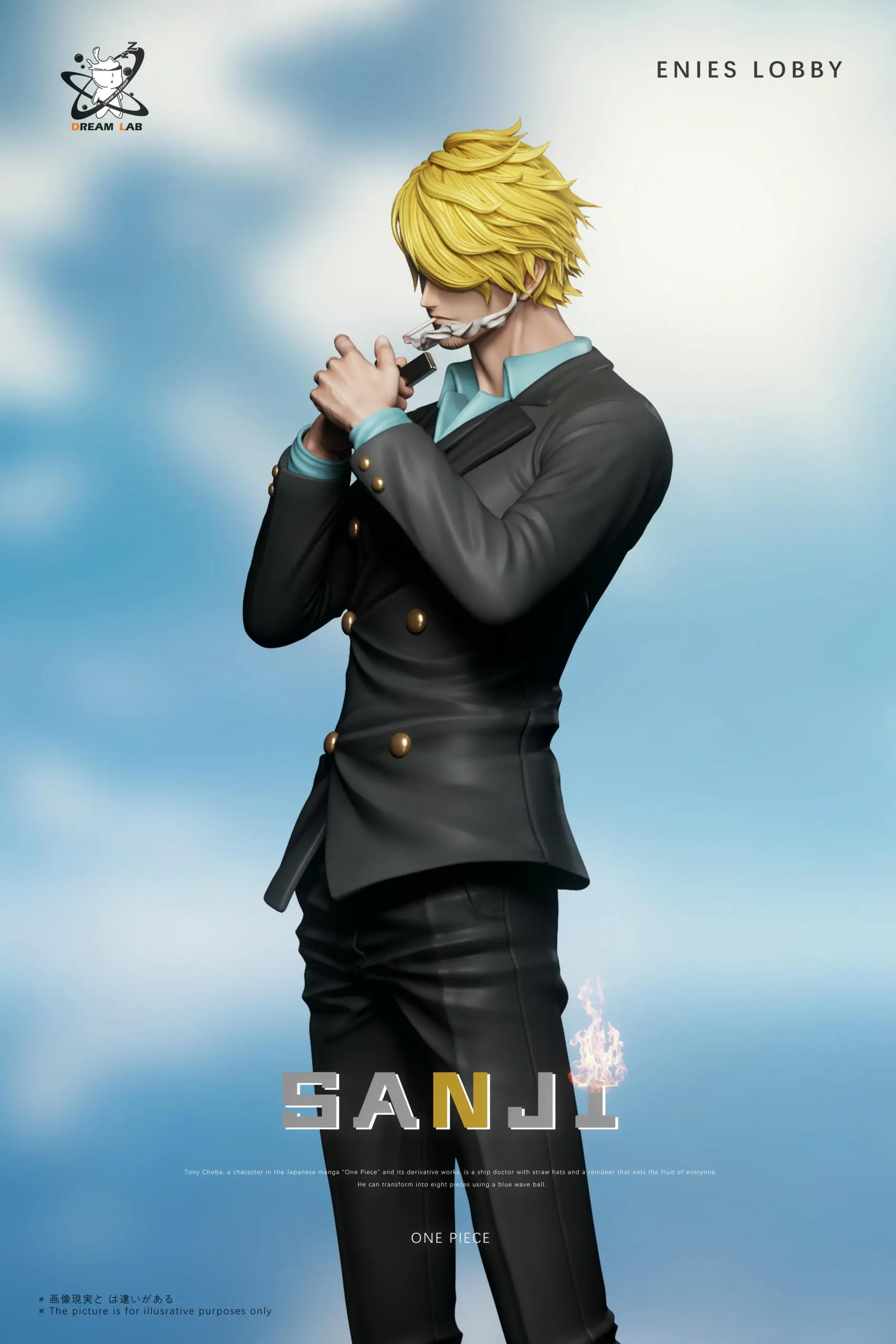 Dream Lab Studio - One Piece Enies Lobby Arc #2 Chopper & #3 Sanji Statue (GK)