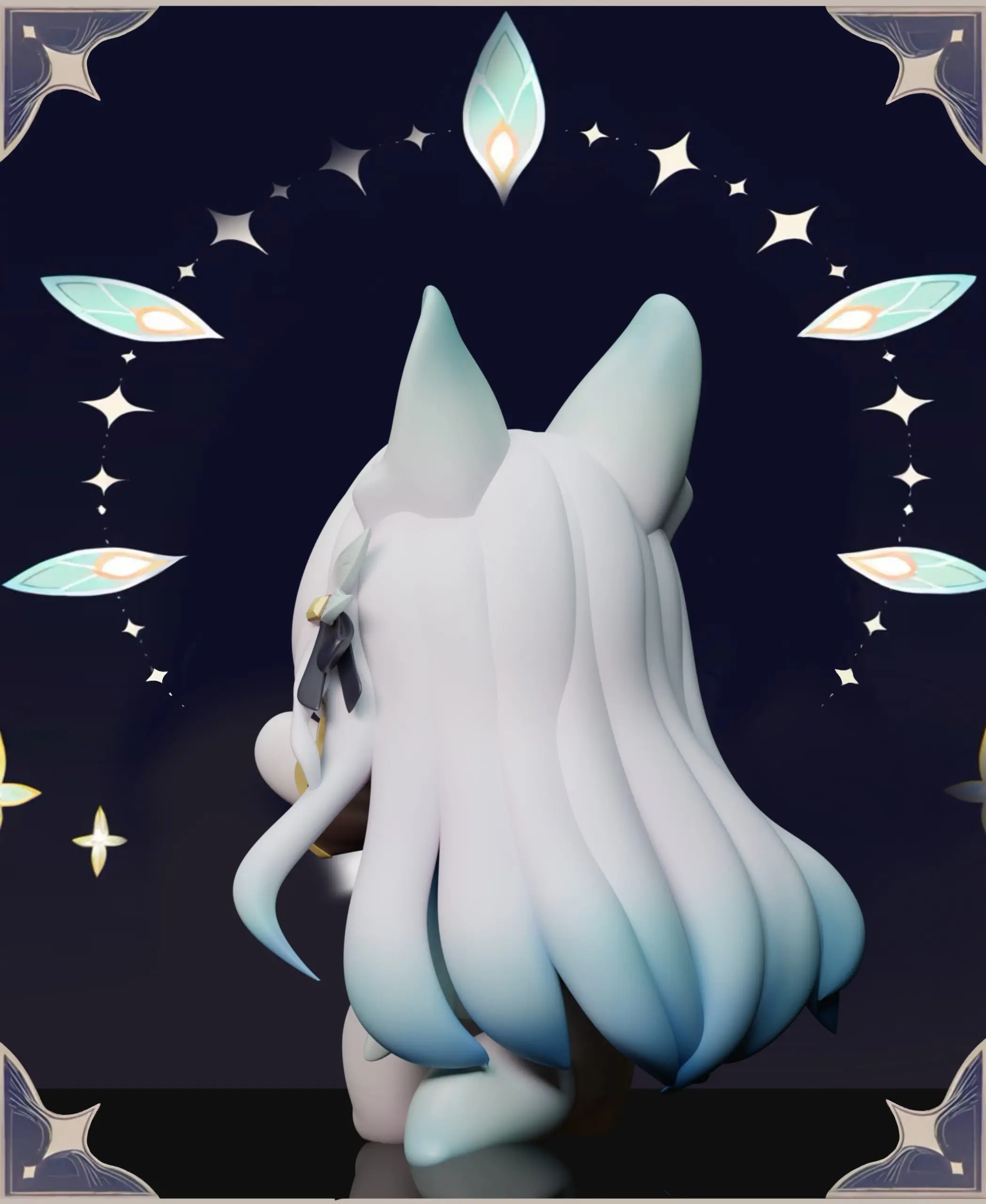 Chao She Studio - Honkai: Star Rail & Wuthering Waves Q Version Firefly & Cartethyia Statue (GK)