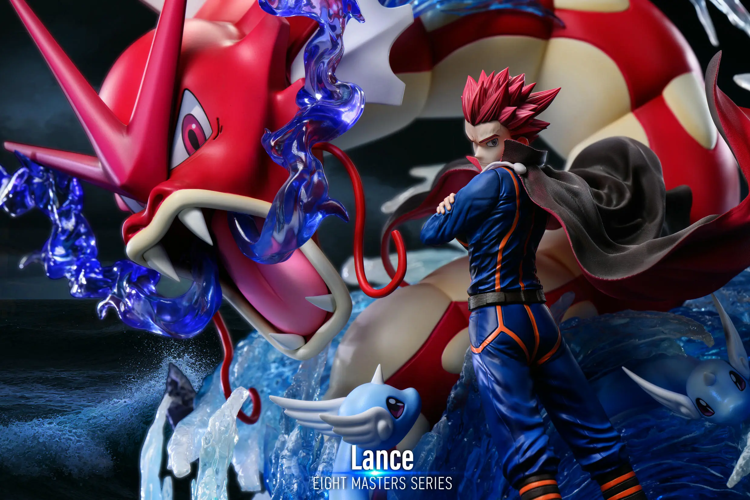 Pokechara Studio - Pokemon Private Collection Series The Eight Masters Lance Statue(GK) 