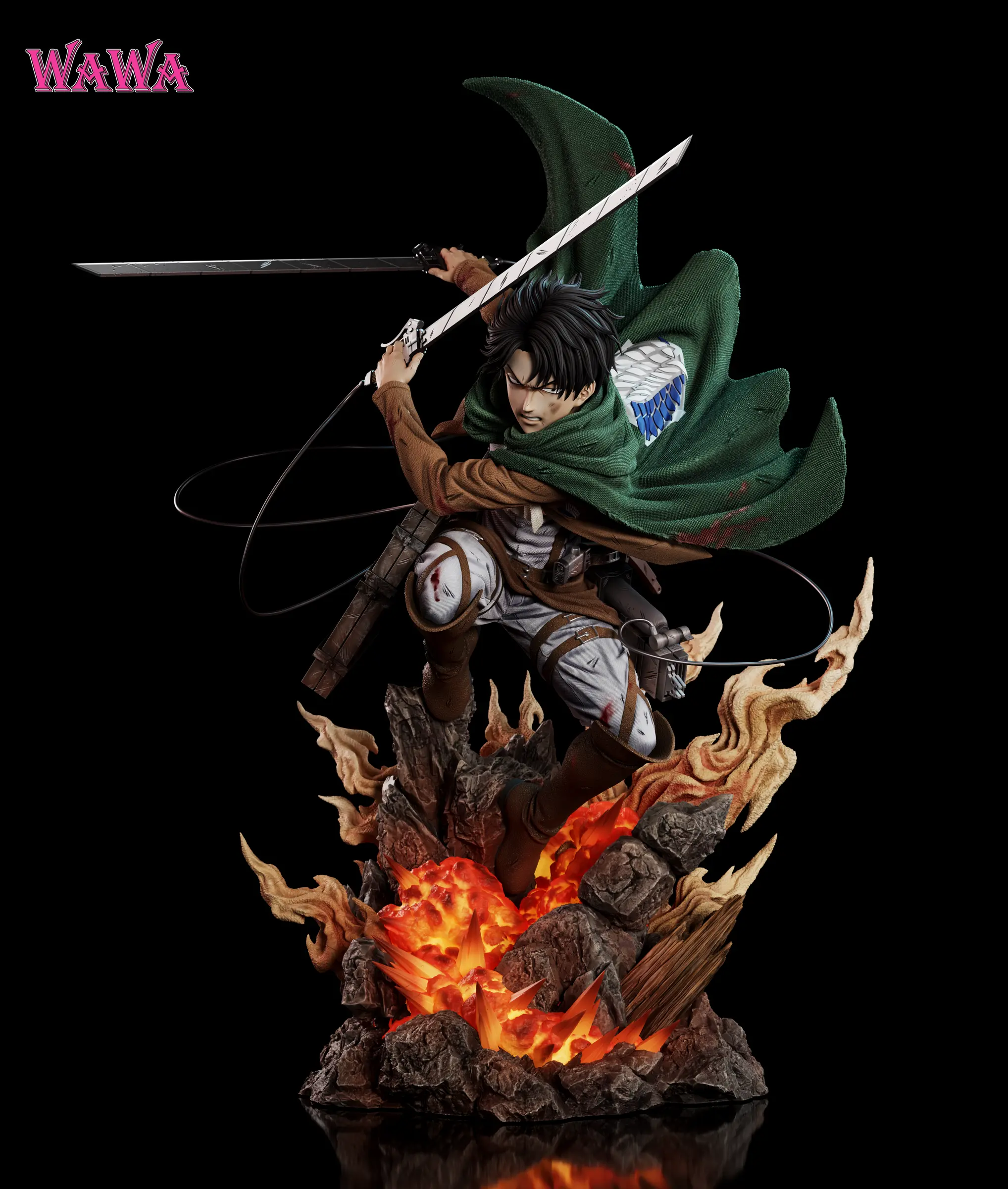 Wawa Studio - Attack On Titan Levi Ackerman Statue(GK)  