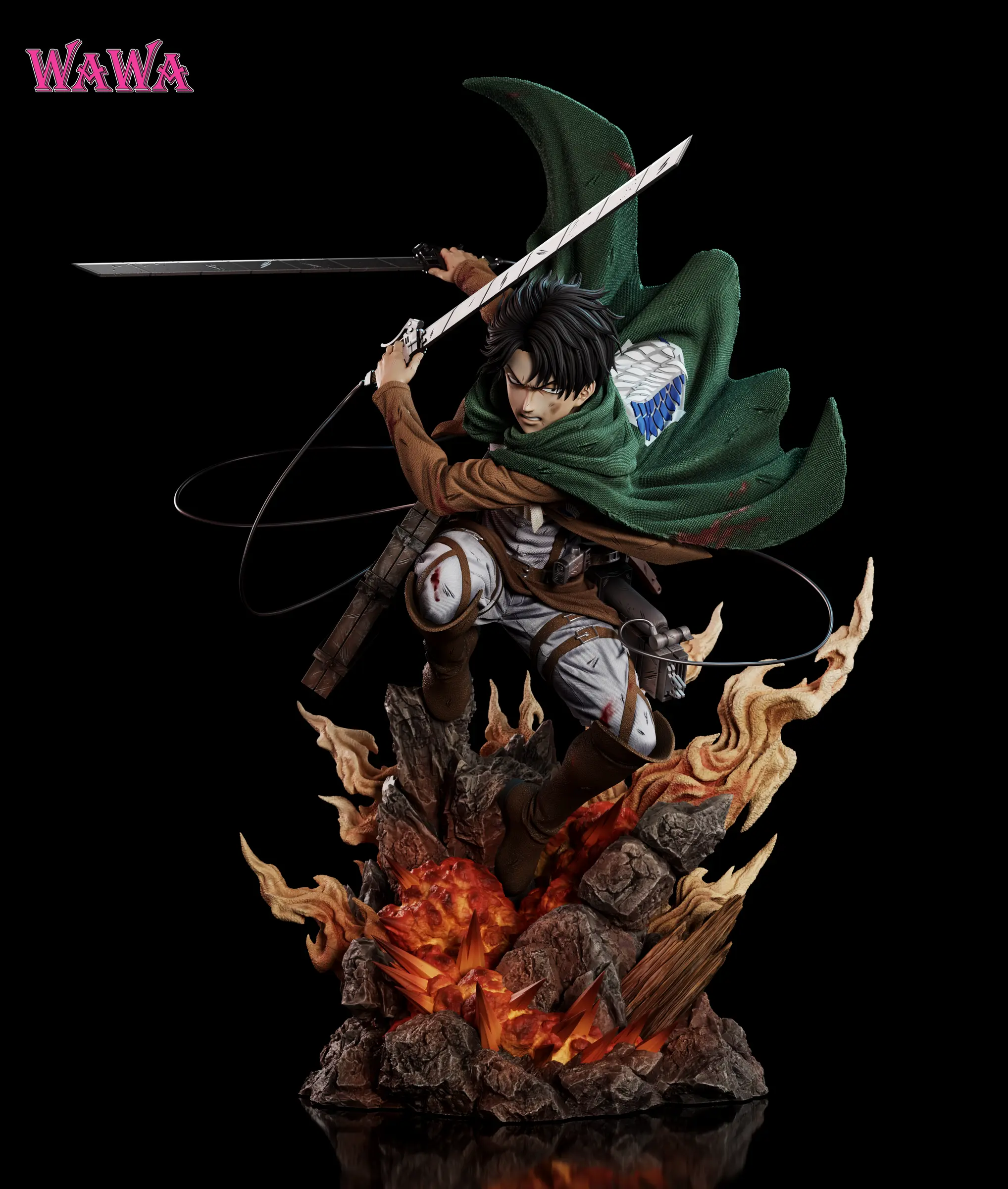 Wawa Studio - Attack On Titan Levi Ackerman Statue(GK)  