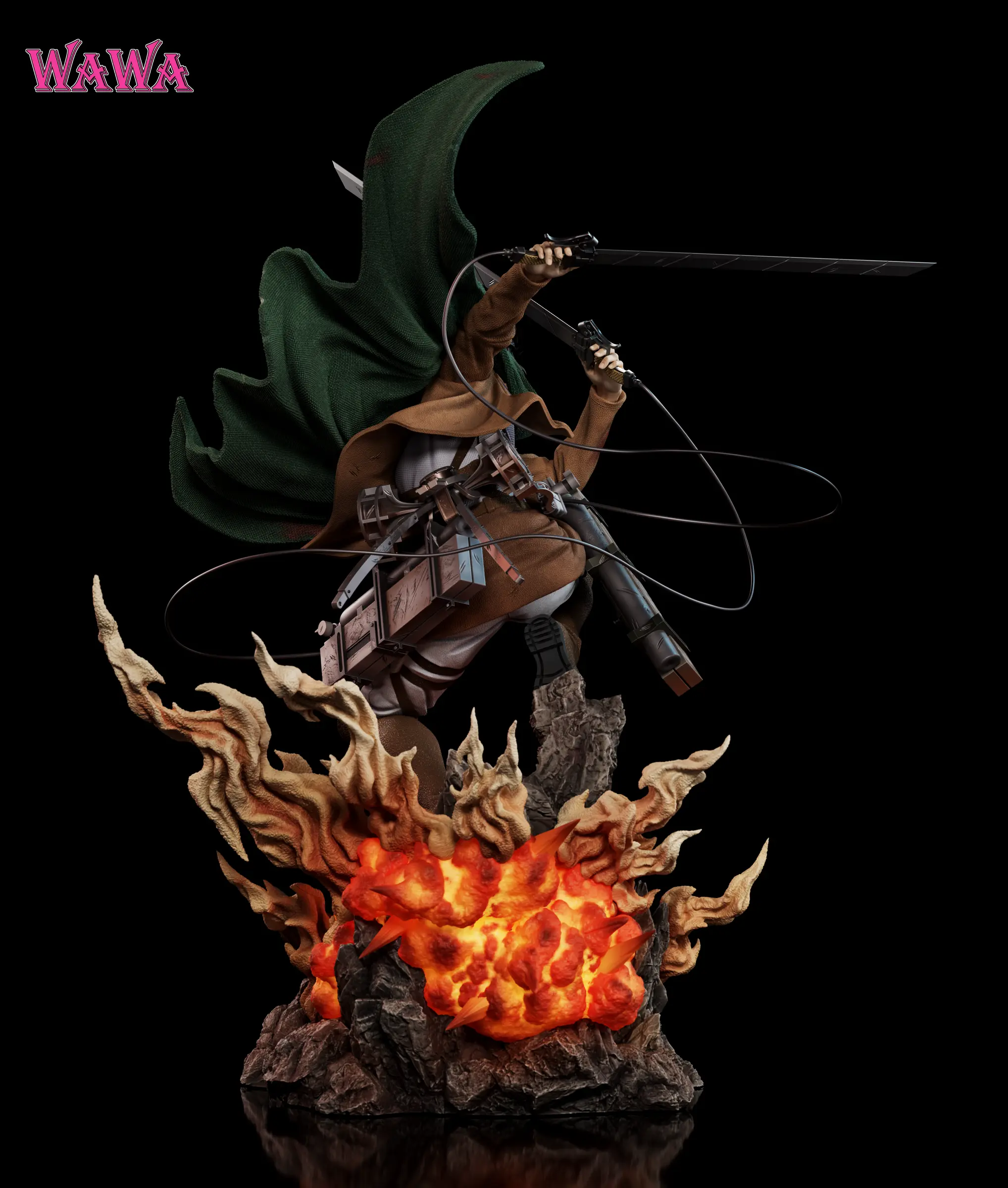 Wawa Studio - Attack On Titan Levi Ackerman Statue(GK)  