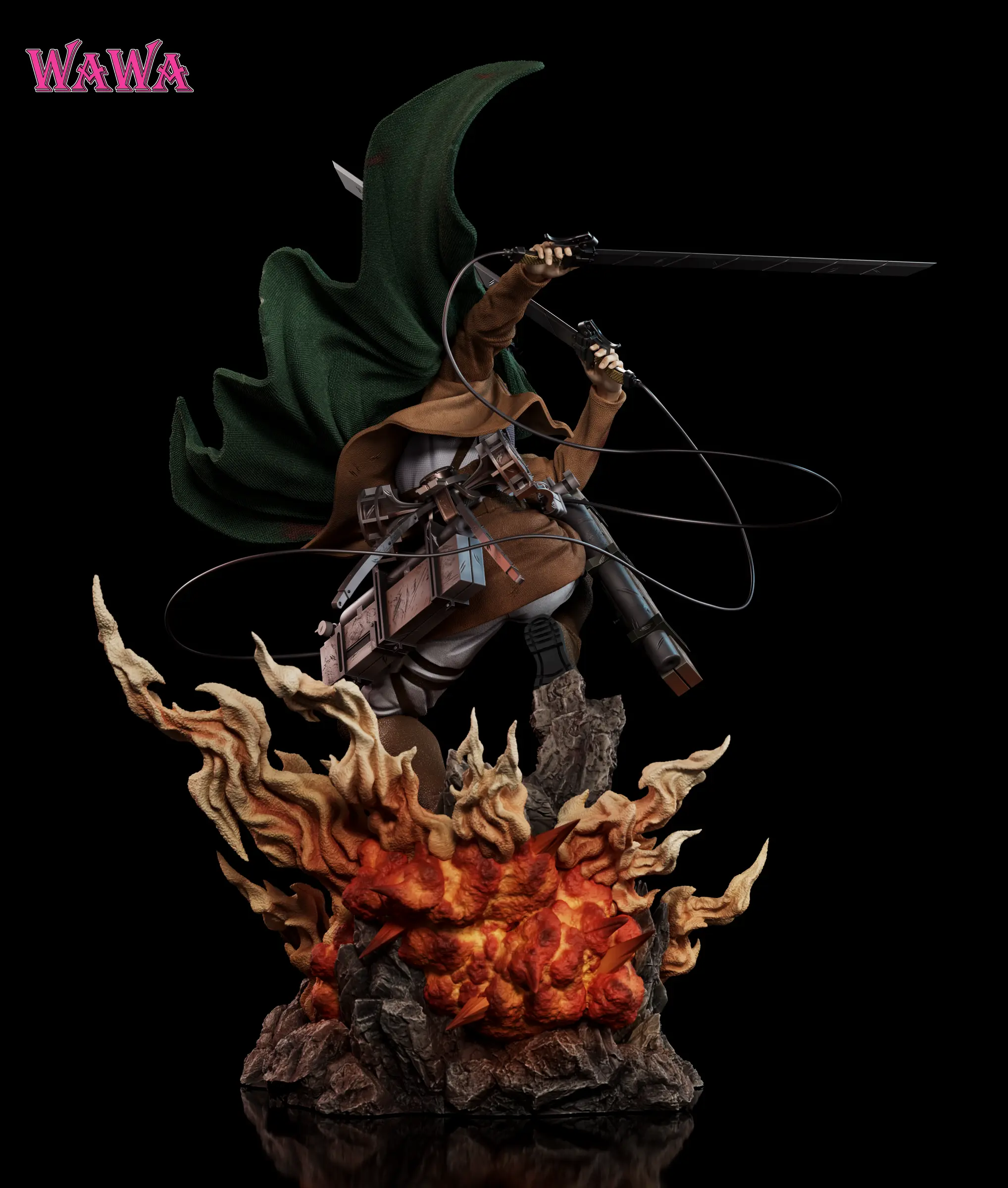 Wawa Studio - Attack On Titan Levi Ackerman Statue(GK)  