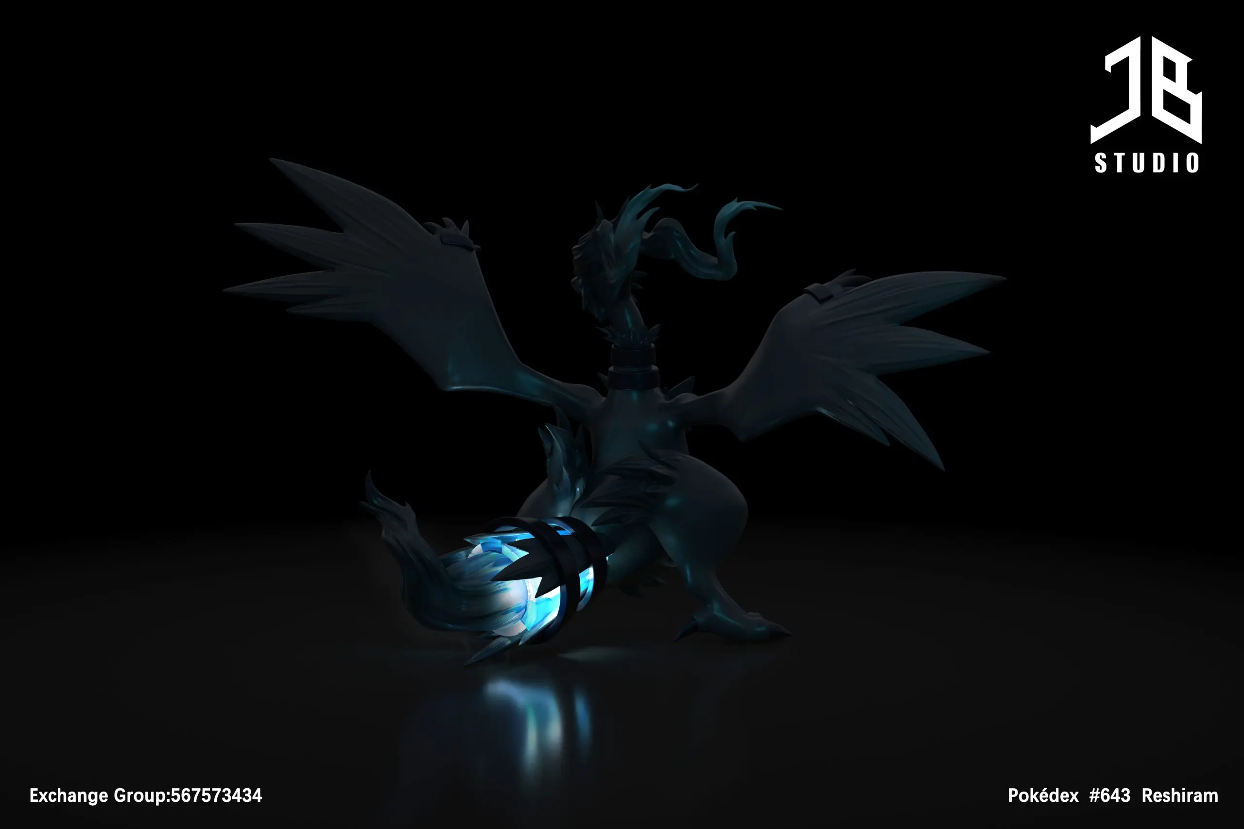 JB Studio - Pokemon Pokedex #643 Reshiram Statue(GK)