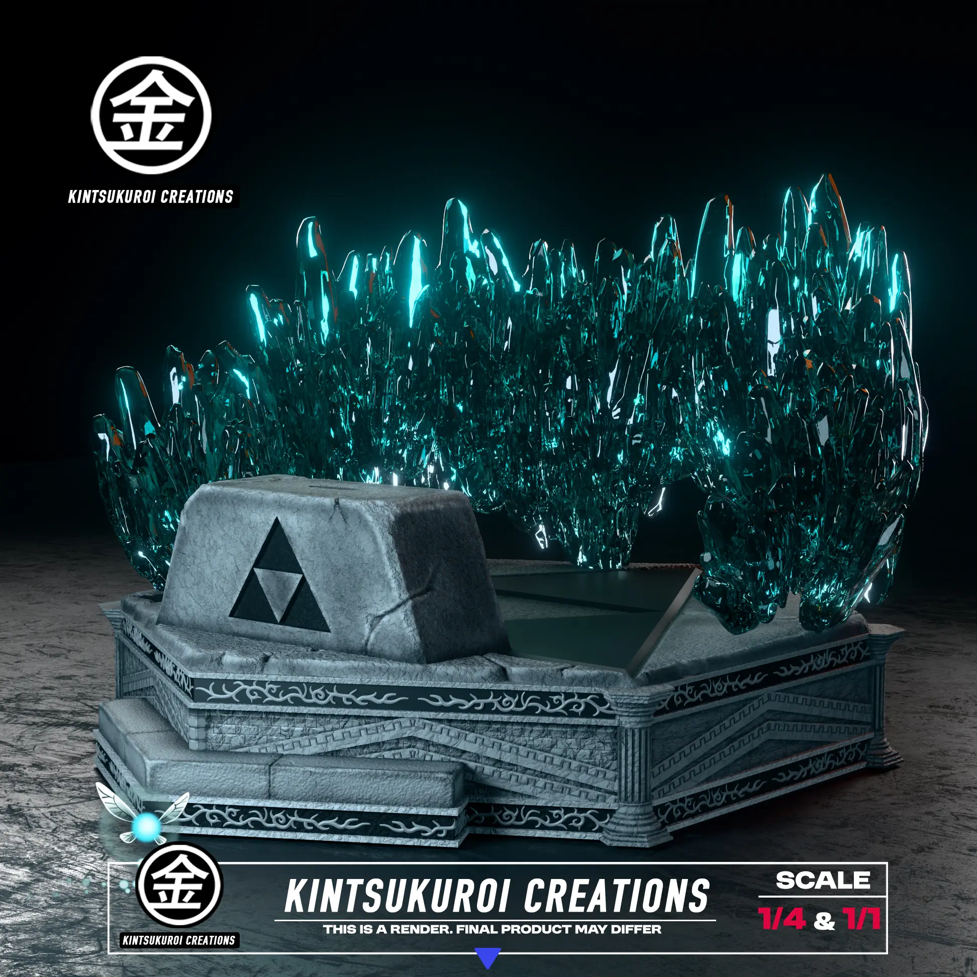 KINTSUKUROI CREATIONS Studio - The Legend of Zelda YOUNG LINK PULLING MASTER SWORD Statue(GK)