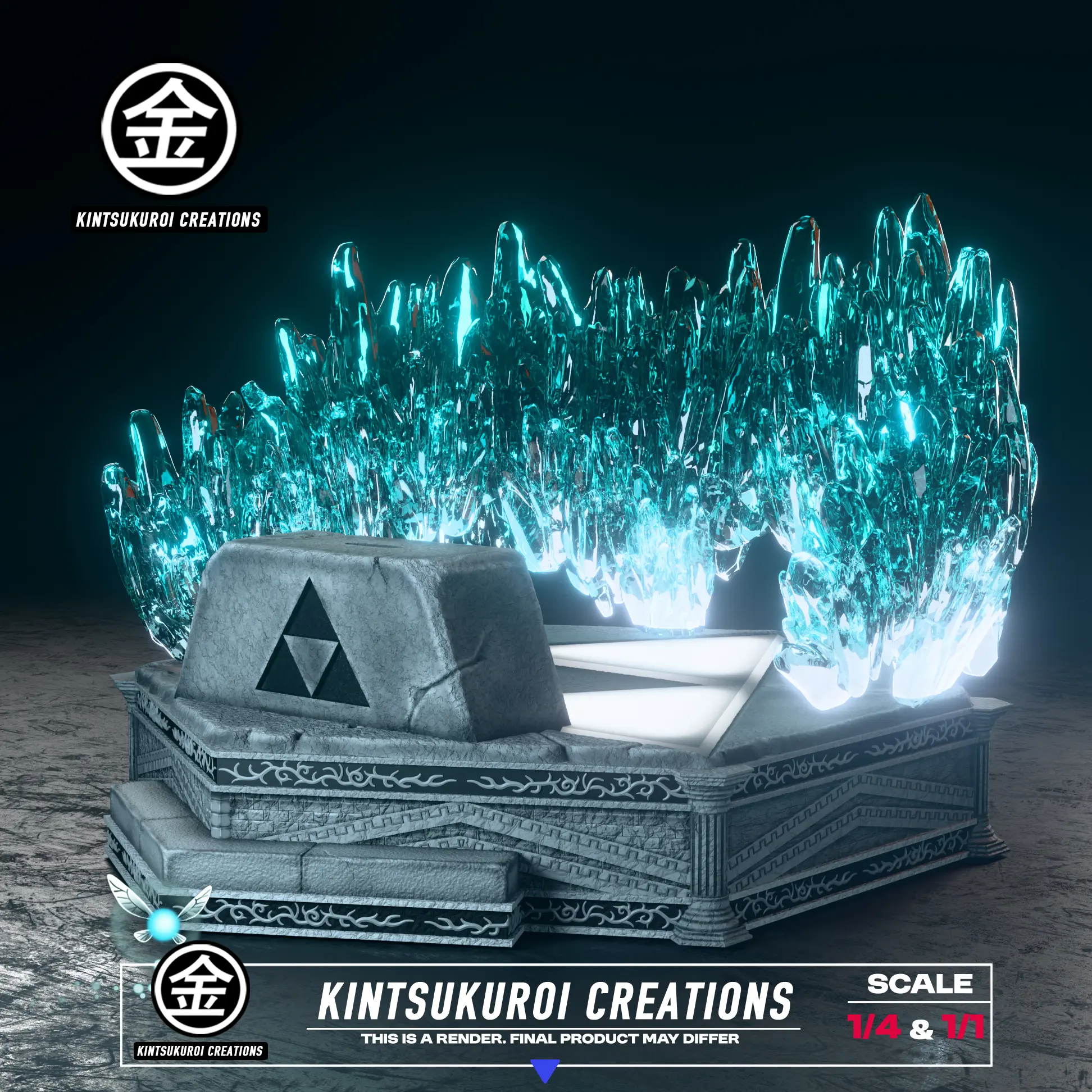 KINTSUKUROI CREATIONS Studio - The Legend of Zelda YOUNG LINK PULLING MASTER SWORD Statue(GK)