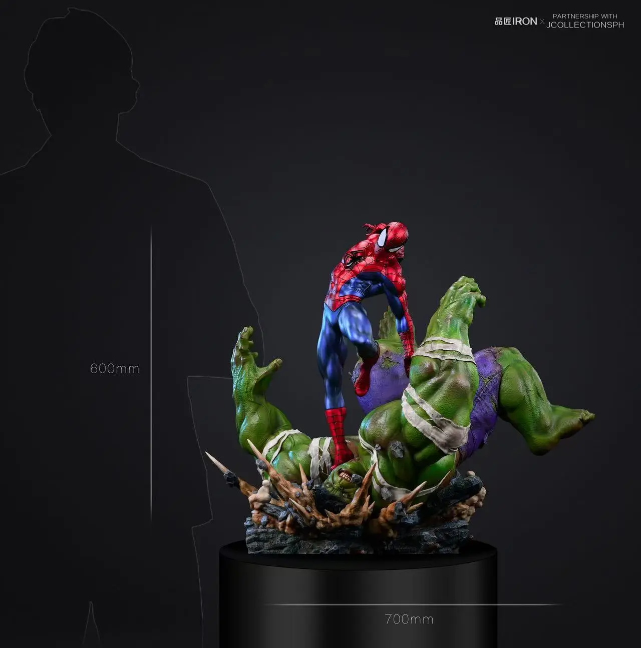IRON Studio - Marvel MQ065 Spider Man vs Hulk Statue(GK)