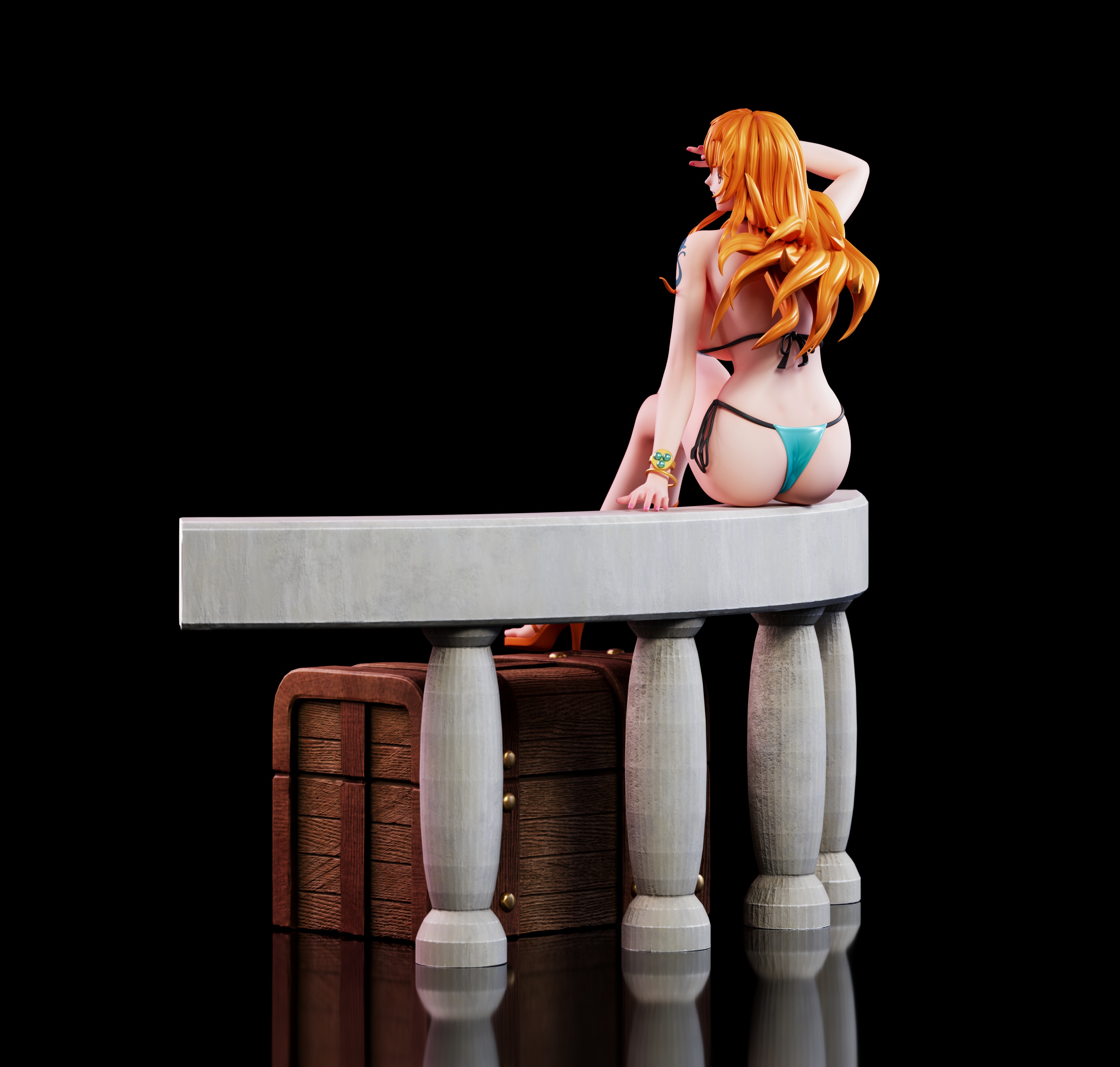 Aetheria Studios- One Piece 02 models-Sitting Nami Statue(GK)