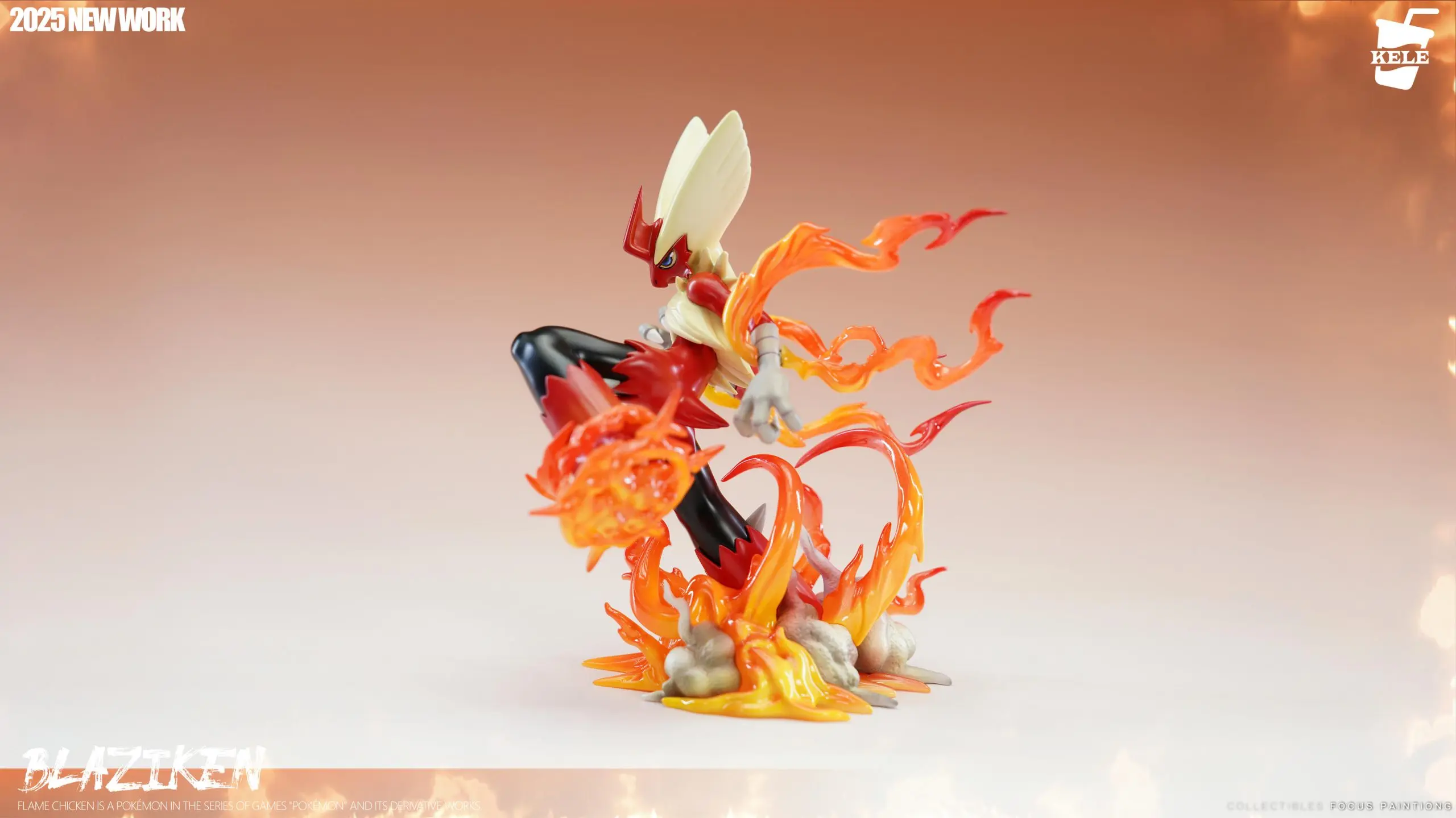 KELE Studio - Pokemon Pokedex 1/20 Series #3 mega Blaziken Statue(GK)