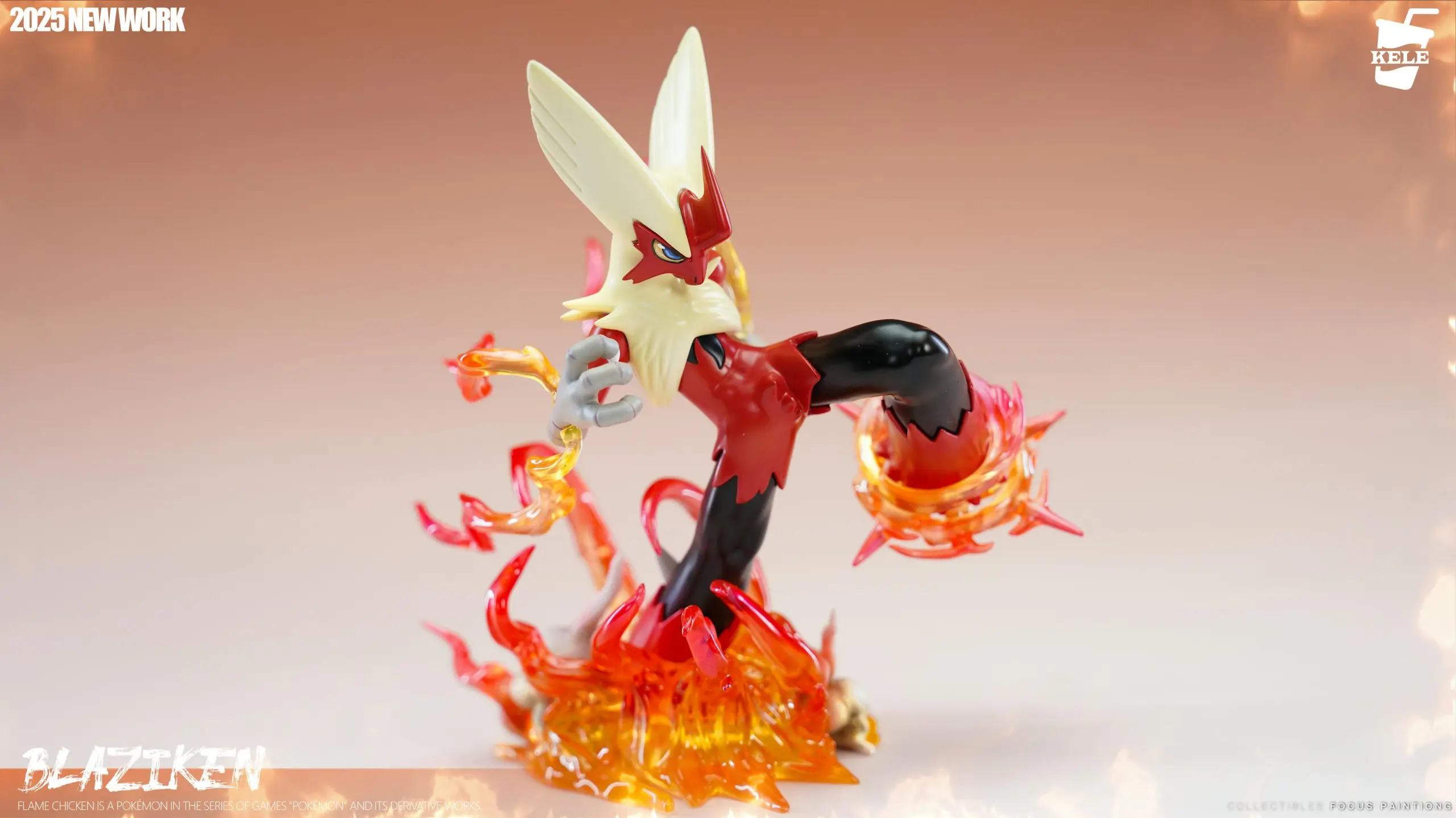 KELE Studio - Pokemon Pokedex 1/20 Series #3 mega Blaziken Statue(GK)