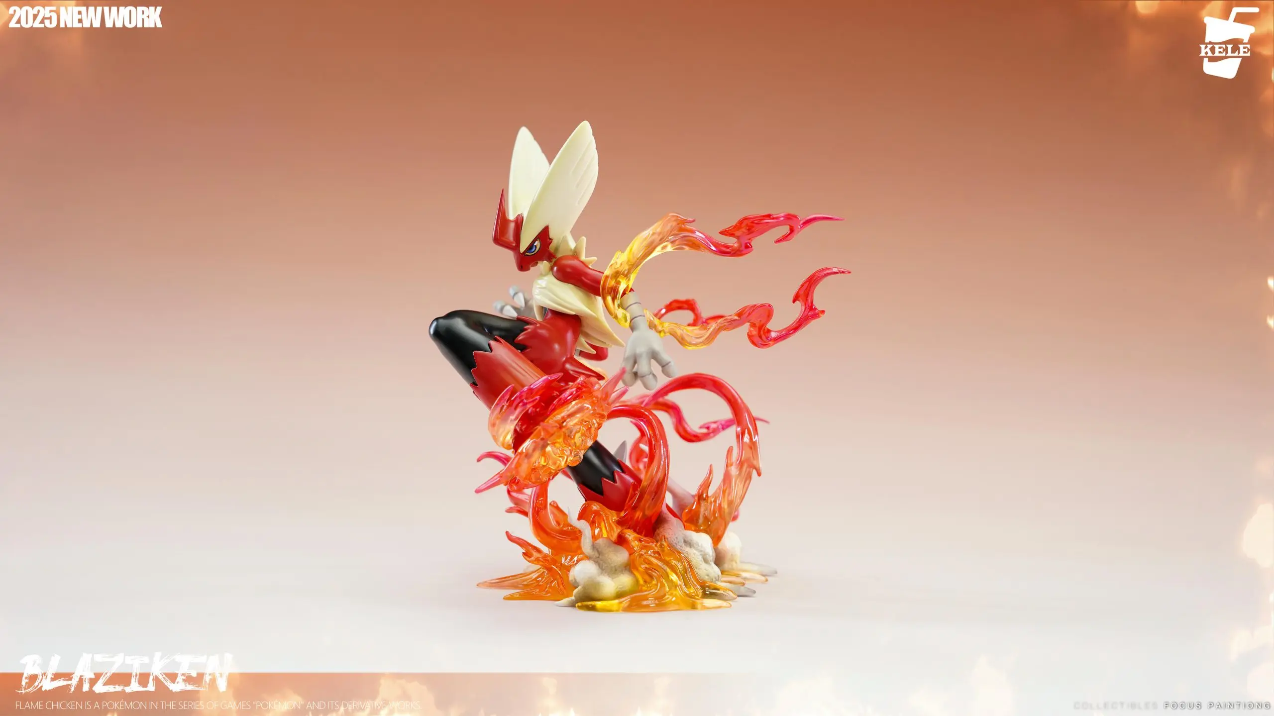 KELE Studio - Pokemon Pokedex 1/20 Series #3 mega Blaziken Statue(GK)