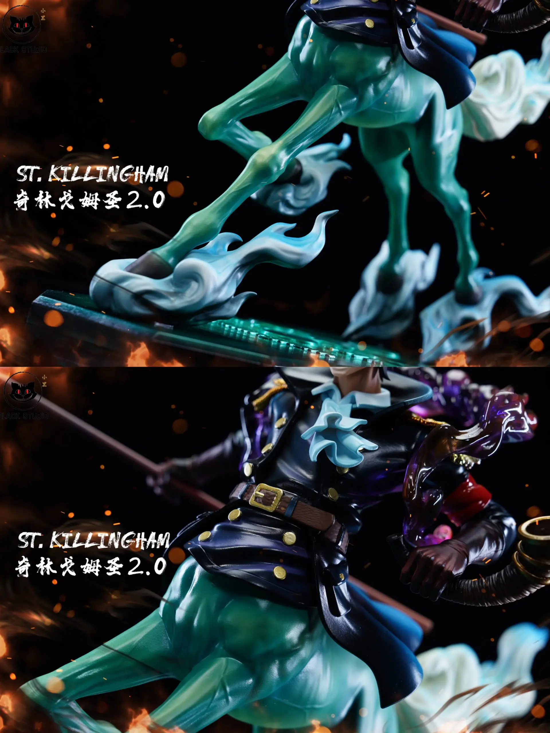 Black Studio - One Piece God's Knights 3rd St. Killingham 2.0 & Gunko 2.0 Statue(GK)(Adult 18+)