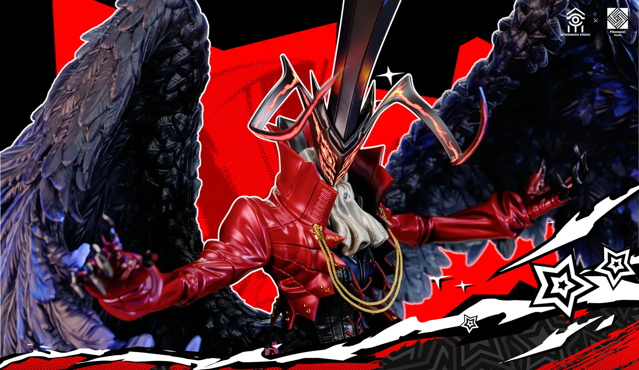 Aftershock Studio & Fibonacci Studio - Persona 5 Royal Ren Amamiya Joker & Arsene Statue(GK)