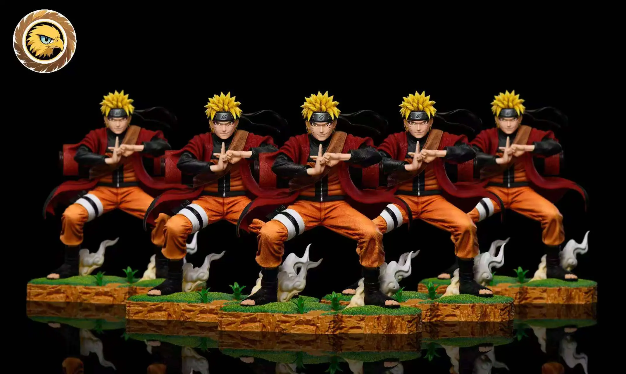 Ying Yan Mo Wan Studio - Naruto Sage Mode Shadow Clone Naruto Statue(GK)