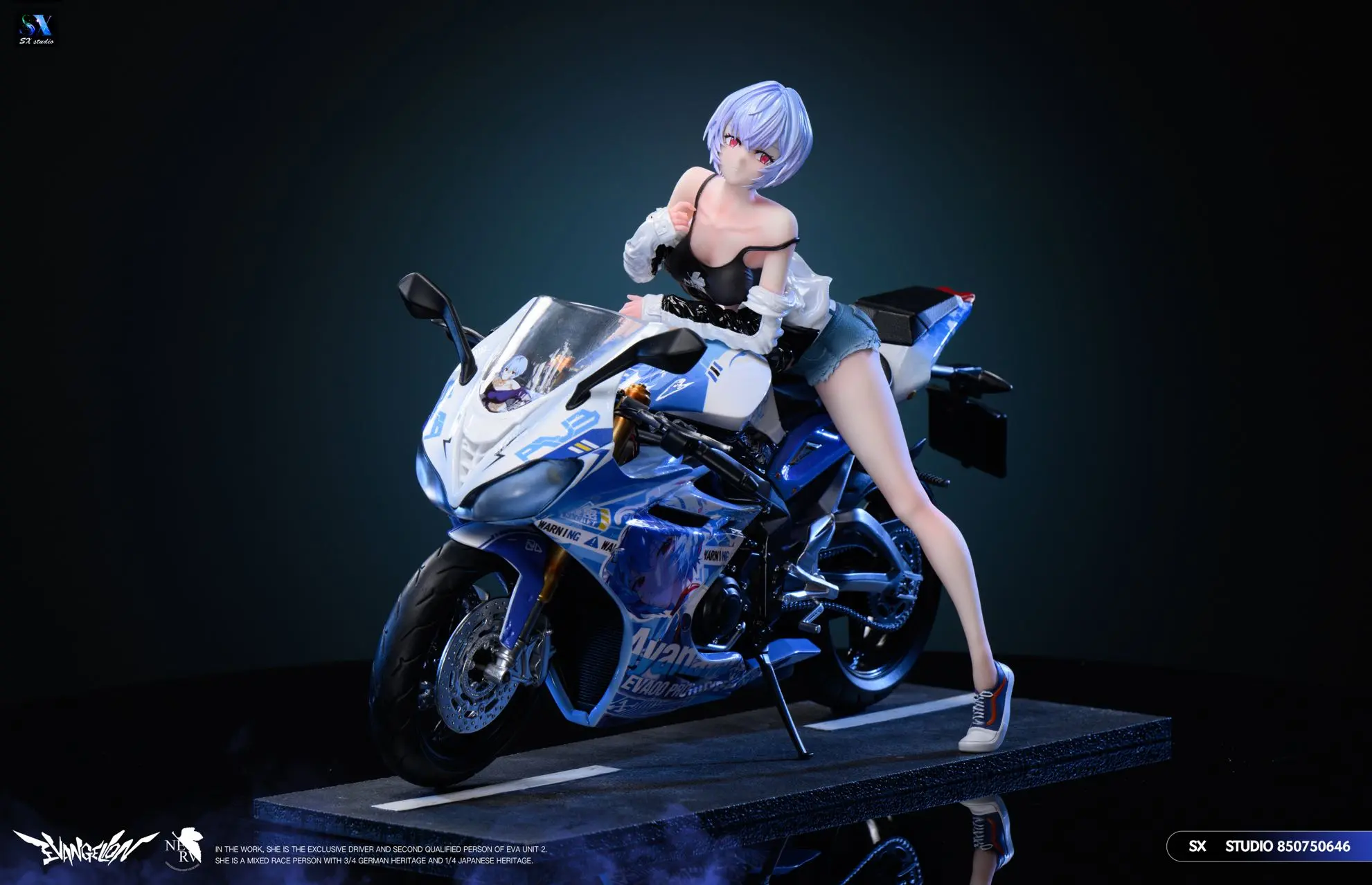 SX Studio - Neon Genesis Evangelion Motorcycle Girl Ayanami Rei Statue(GK)
