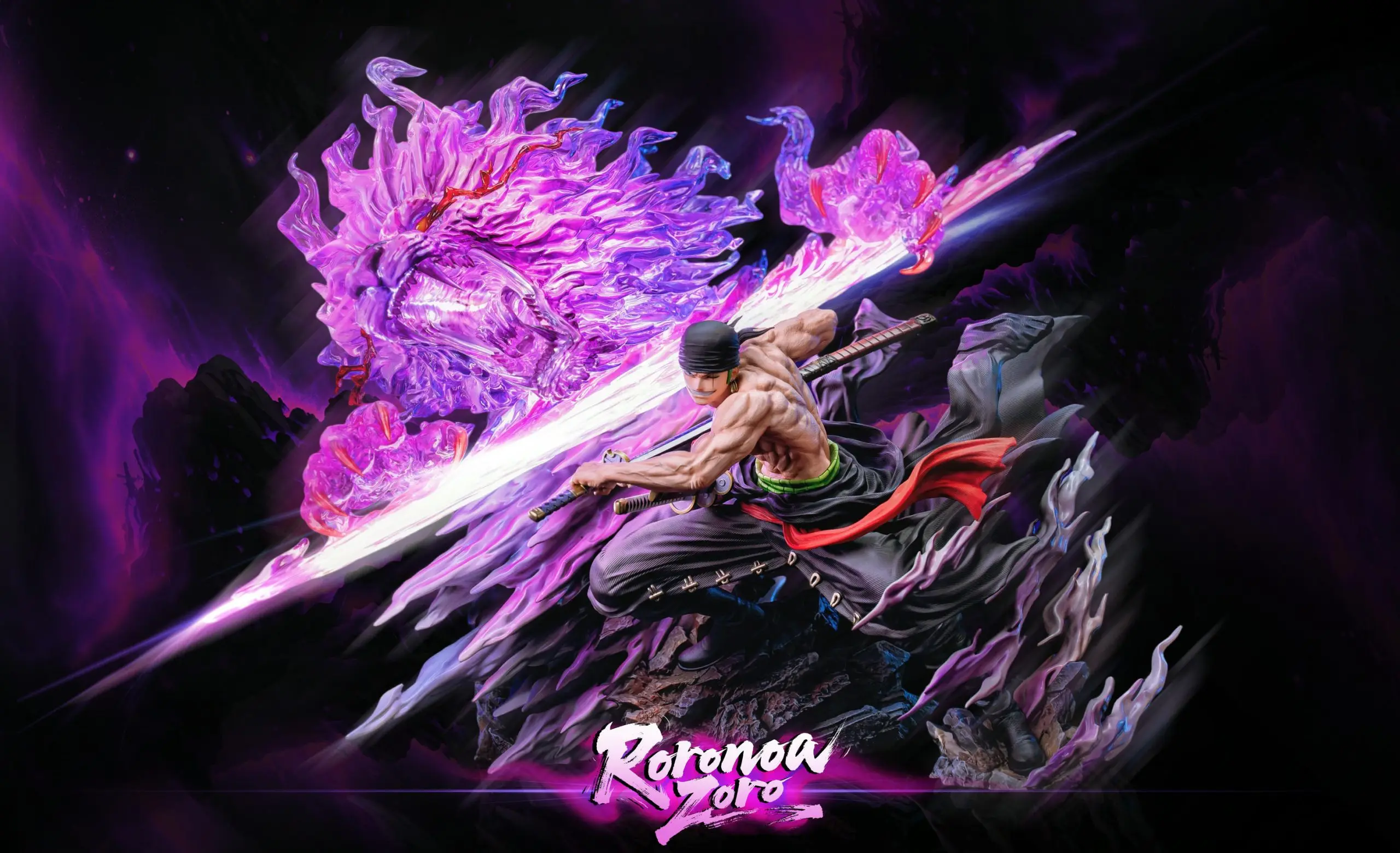 Rain Studio - One Piece Shishi Sonson Roronoa Zoro Statue(GK)