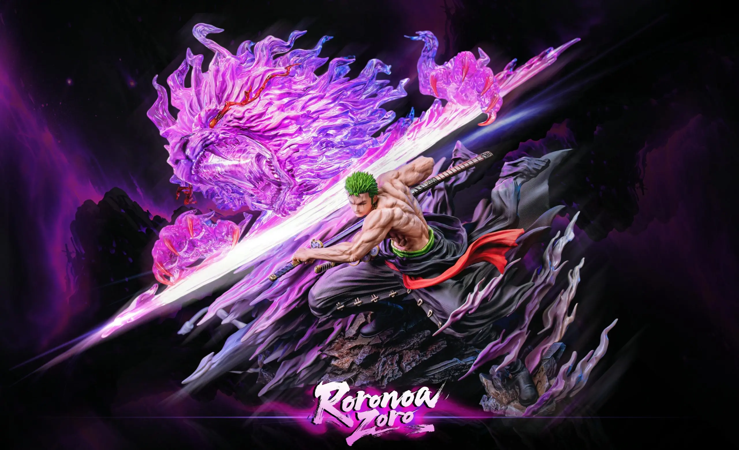 Rain Studio - One Piece Shishi Sonson Roronoa Zoro Statue(GK)