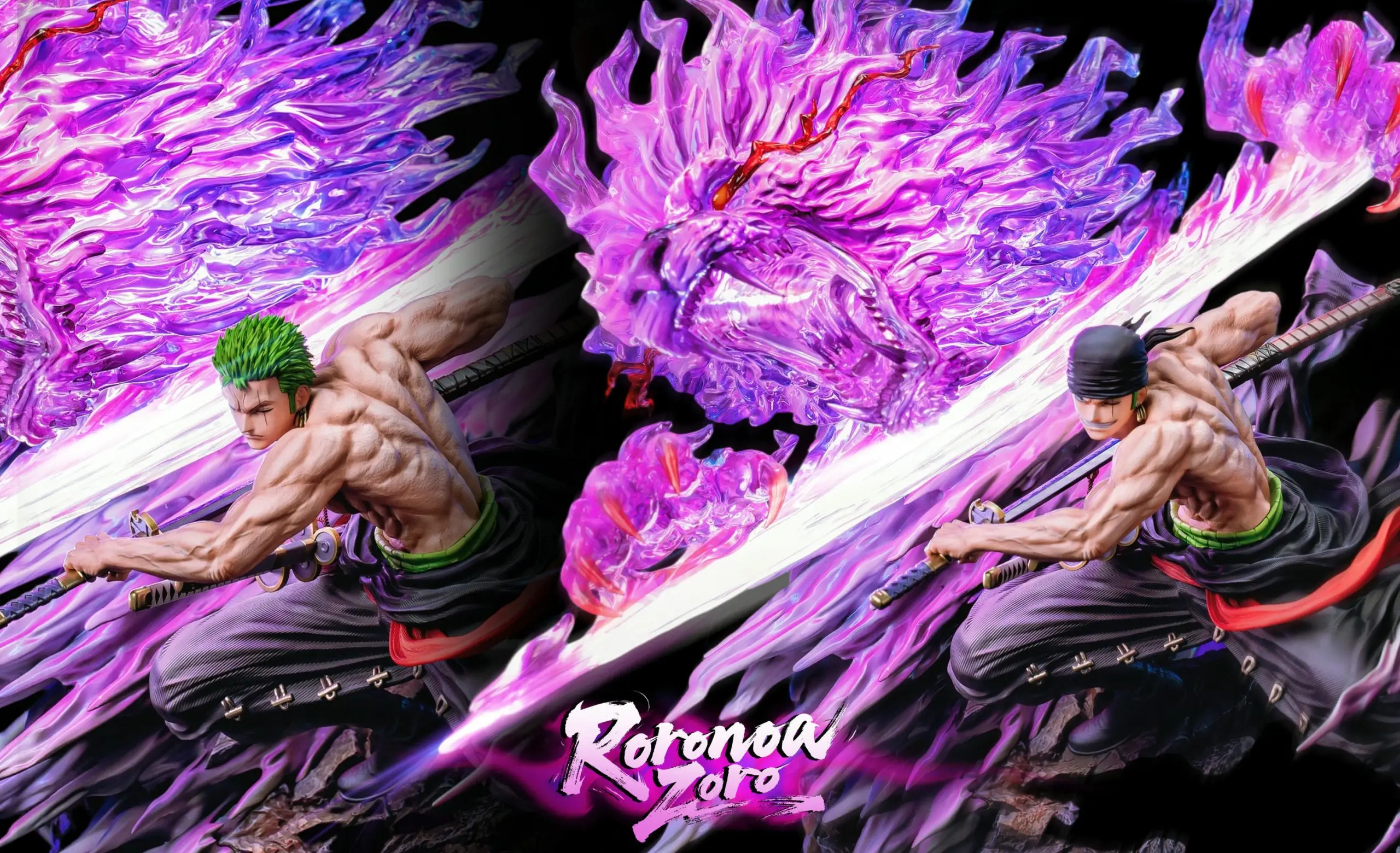 Rain Studio - One Piece Shishi Sonson Roronoa Zoro Statue(GK)