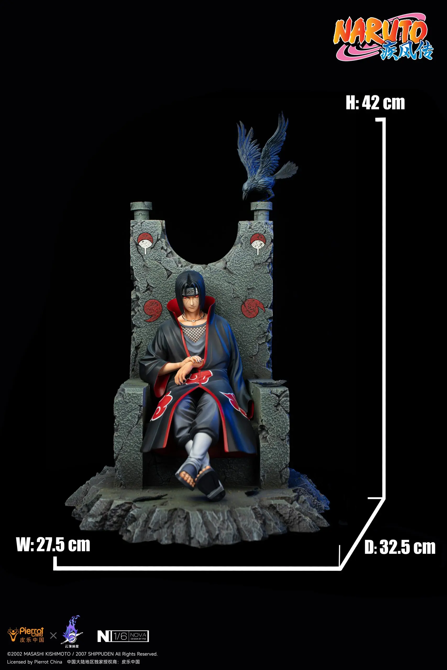 Pickstar Studio - Naruto Officially Licensed Uchiha Itachi 1/6 Statue (Licensed) Statue(GK)