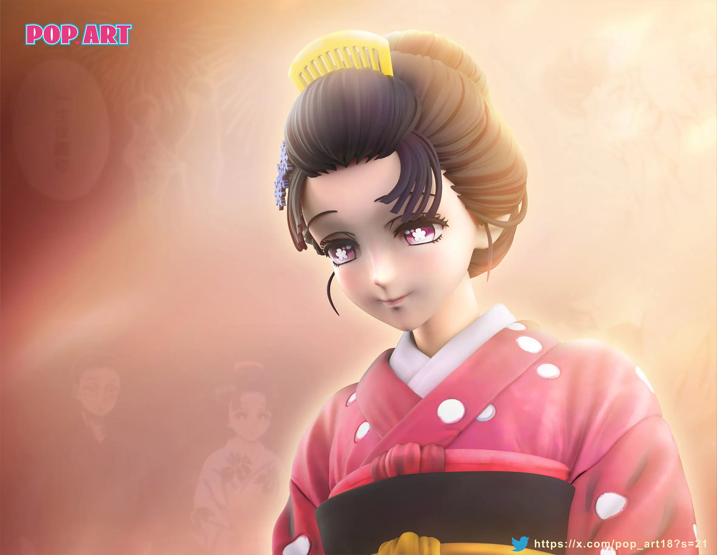 POP.ART Studio - Demon Slayer Akaza & Koyuki Statue(GK)