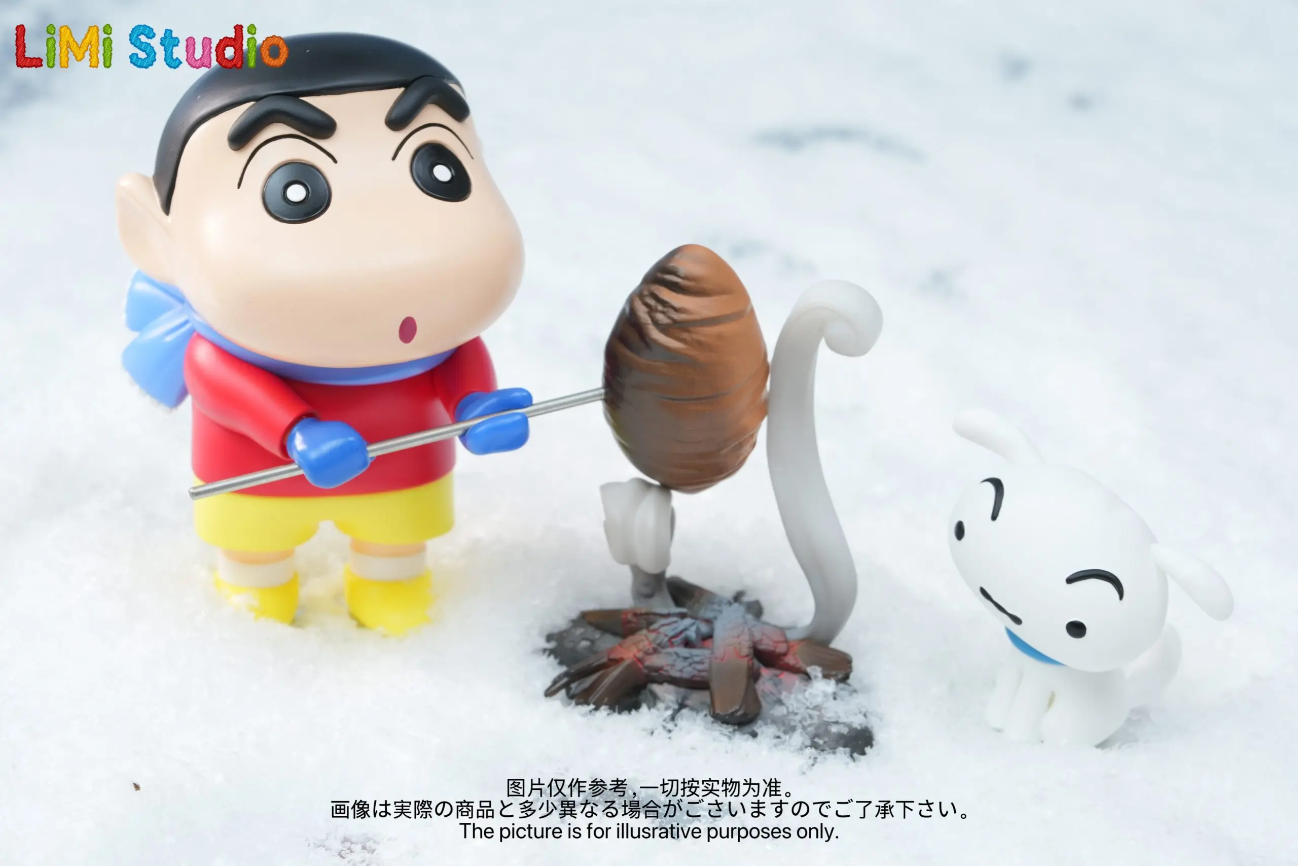 LiMi Studio - Crayon Shin-chan Winter Series Shin-chan Roasts Sweet Potatoesa Statue(GK) 