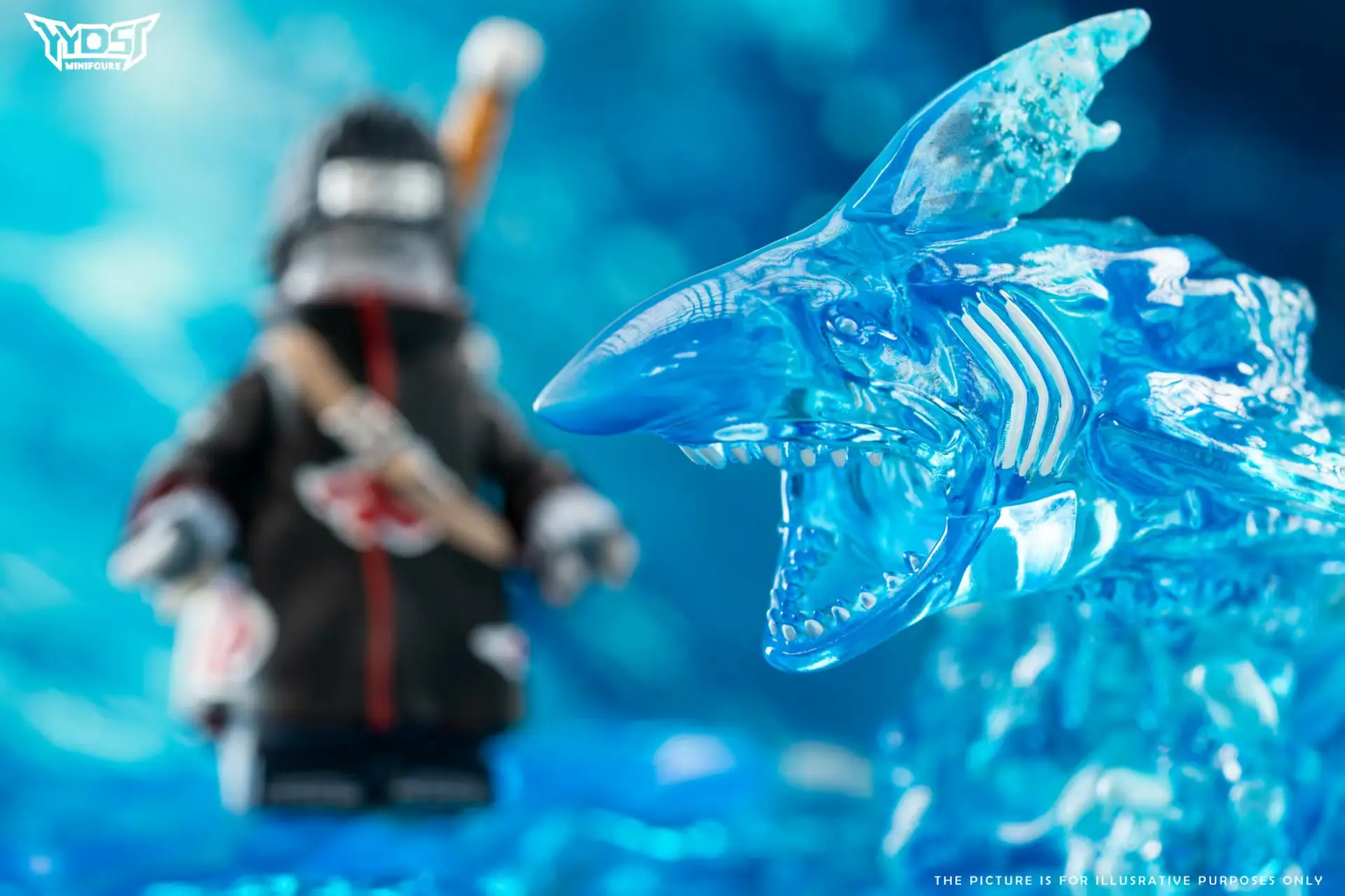 YYDSJ Studio - Naruto Samehada & Akatsuki & Battle Damaged Partial Fusion Kisame Statue(GK)