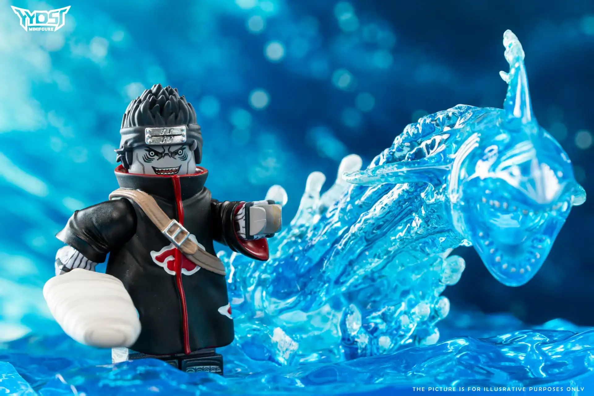 YYDSJ Studio - Naruto Samehada & Akatsuki & Battle Damaged Partial Fusion Kisame Statue(GK)