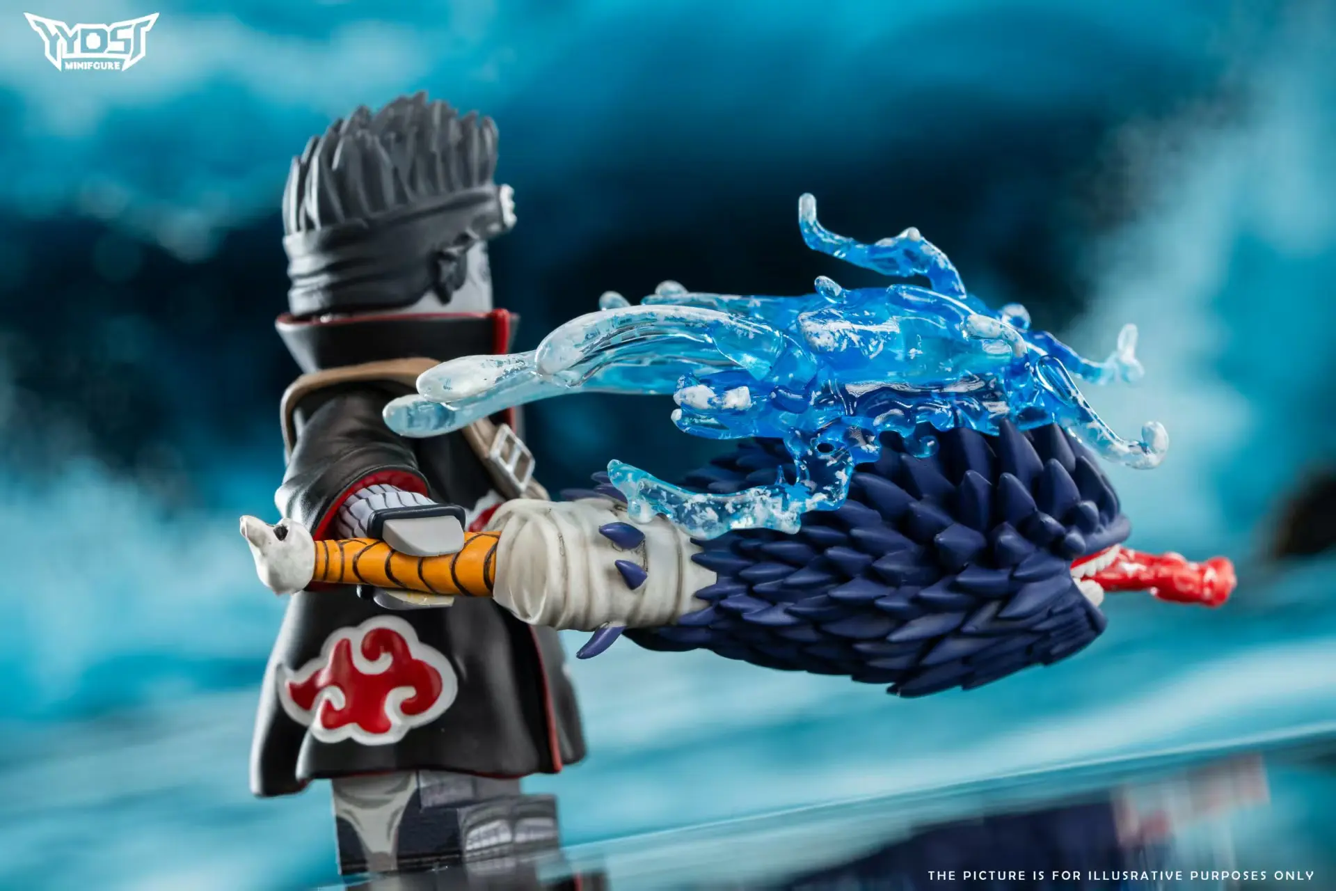 YYDSJ Studio - Naruto Samehada & Akatsuki & Battle Damaged Partial Fusion Kisame Statue(GK)