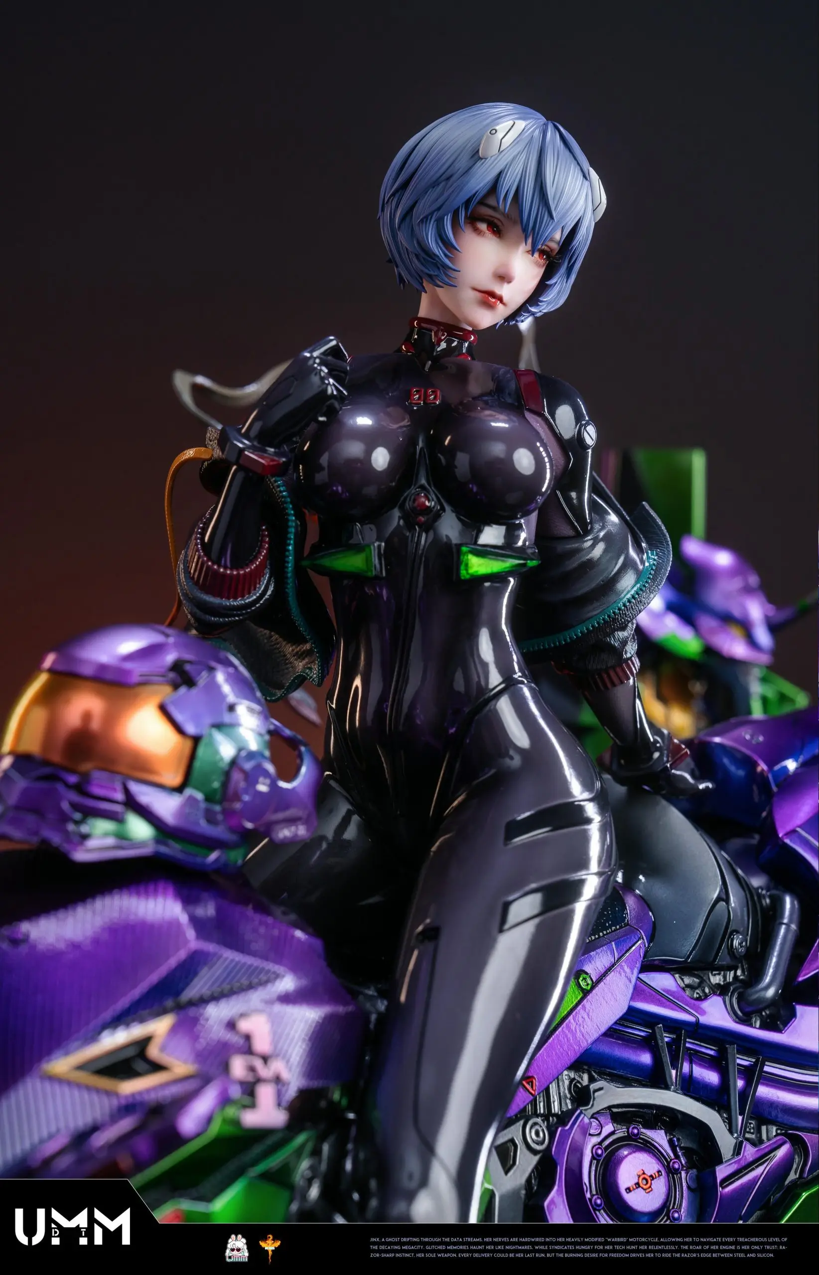 DT Studio - Neon Genesis Evangelion Ayanami Rei sci-fi motorcycle Statue(GK)