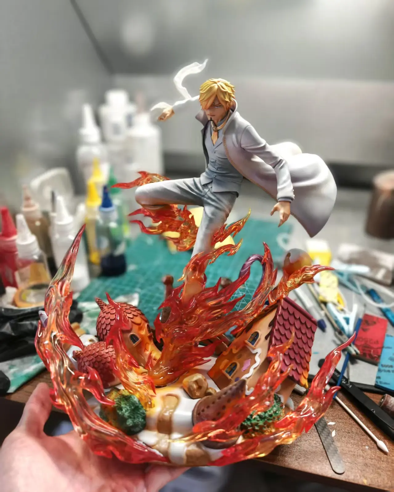 SQ Studio - One Piece Whole Cake Island Arc Vinsmoke Sanji Statue(GK)