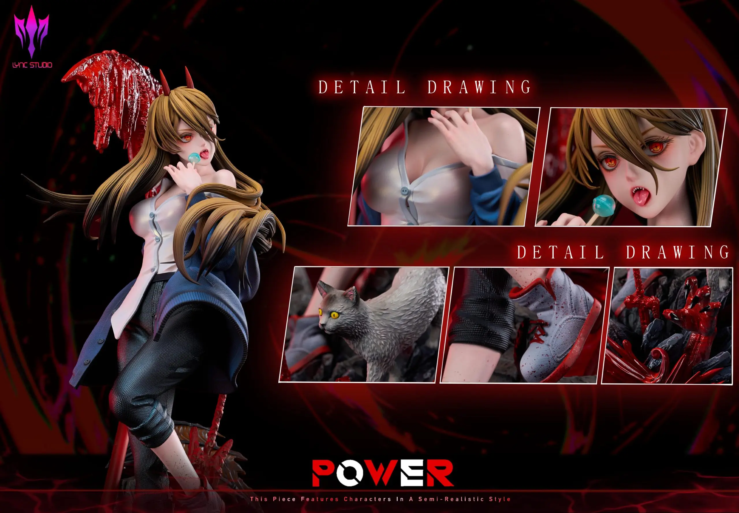 Lync Studio - Chainsaw Man Power Statue(GK)