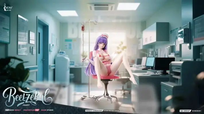 Xiu Gong Chang Studio - Genshin Impact Raiden Nurse Outfit Statue(GK)(Adult 18+)