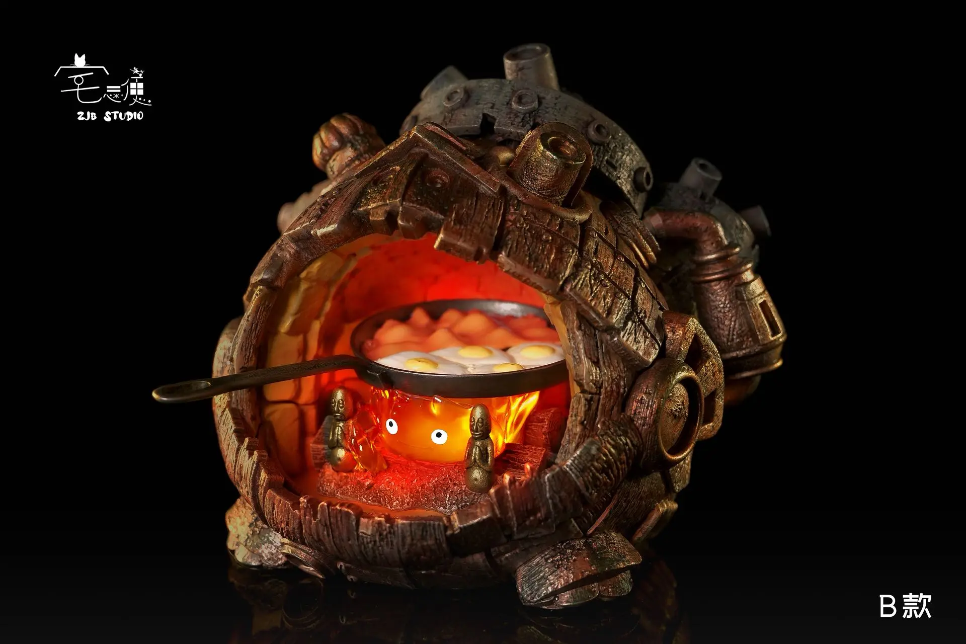 ZJB Studio - Howl's Moving Castle Hayao Miyazaki Desktop Series Castle Calcifer  Statue(GK)