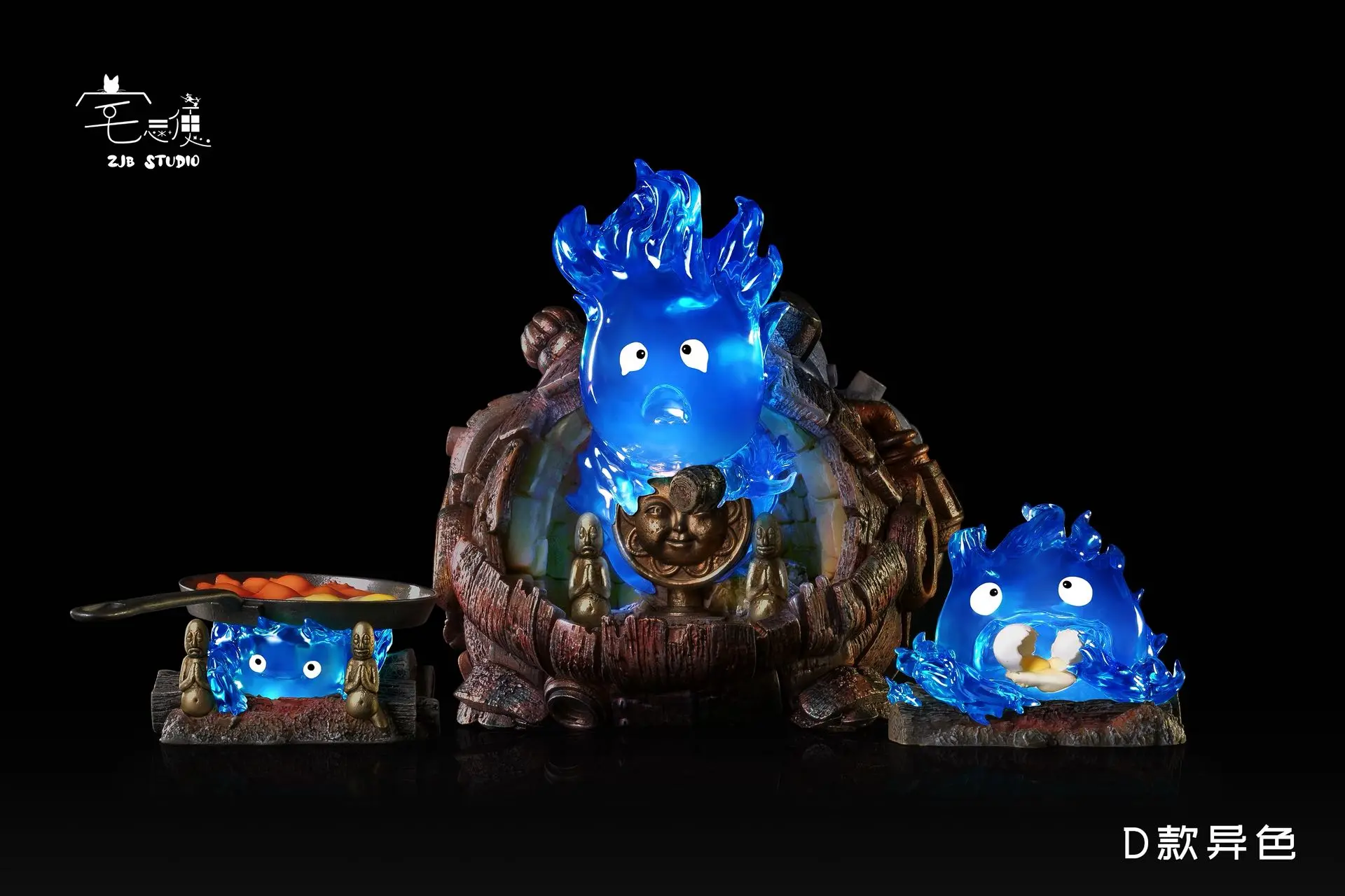 ZJB Studio - Howl's Moving Castle Hayao Miyazaki Desktop Series Castle Calcifer  Statue(GK)