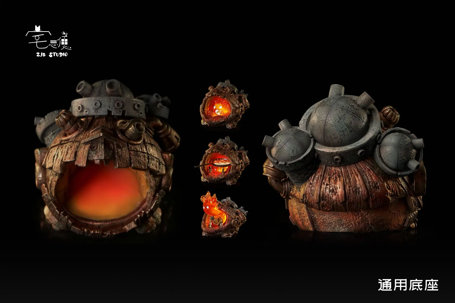 ZJB Studio - Howl's Moving Castle Hayao Miyazaki Desktop Series Castle Calcifer  Statue(GK)