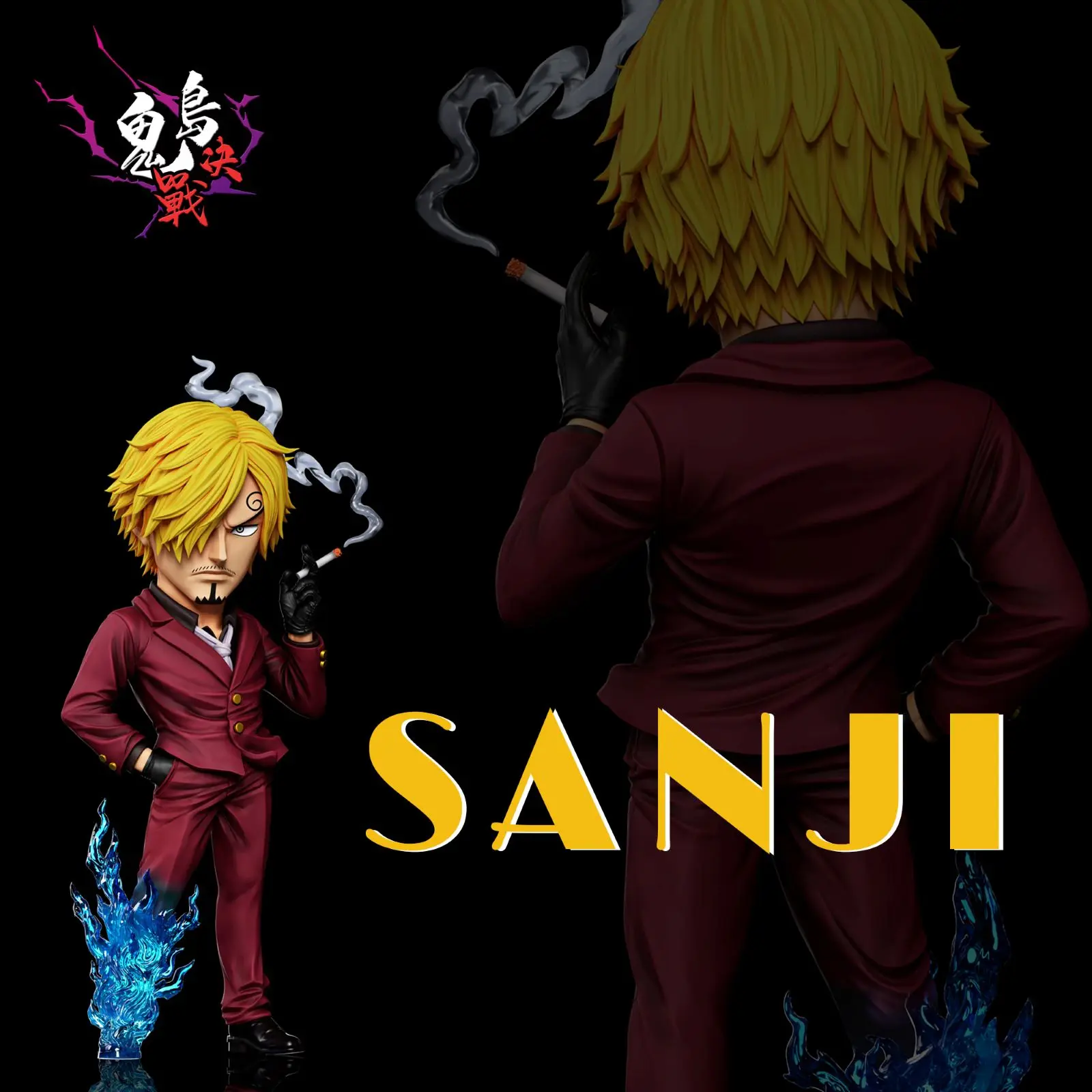 A+ Studio - One Piece Onigashima Final Battle #19 Demon Sanji Statue(GK)