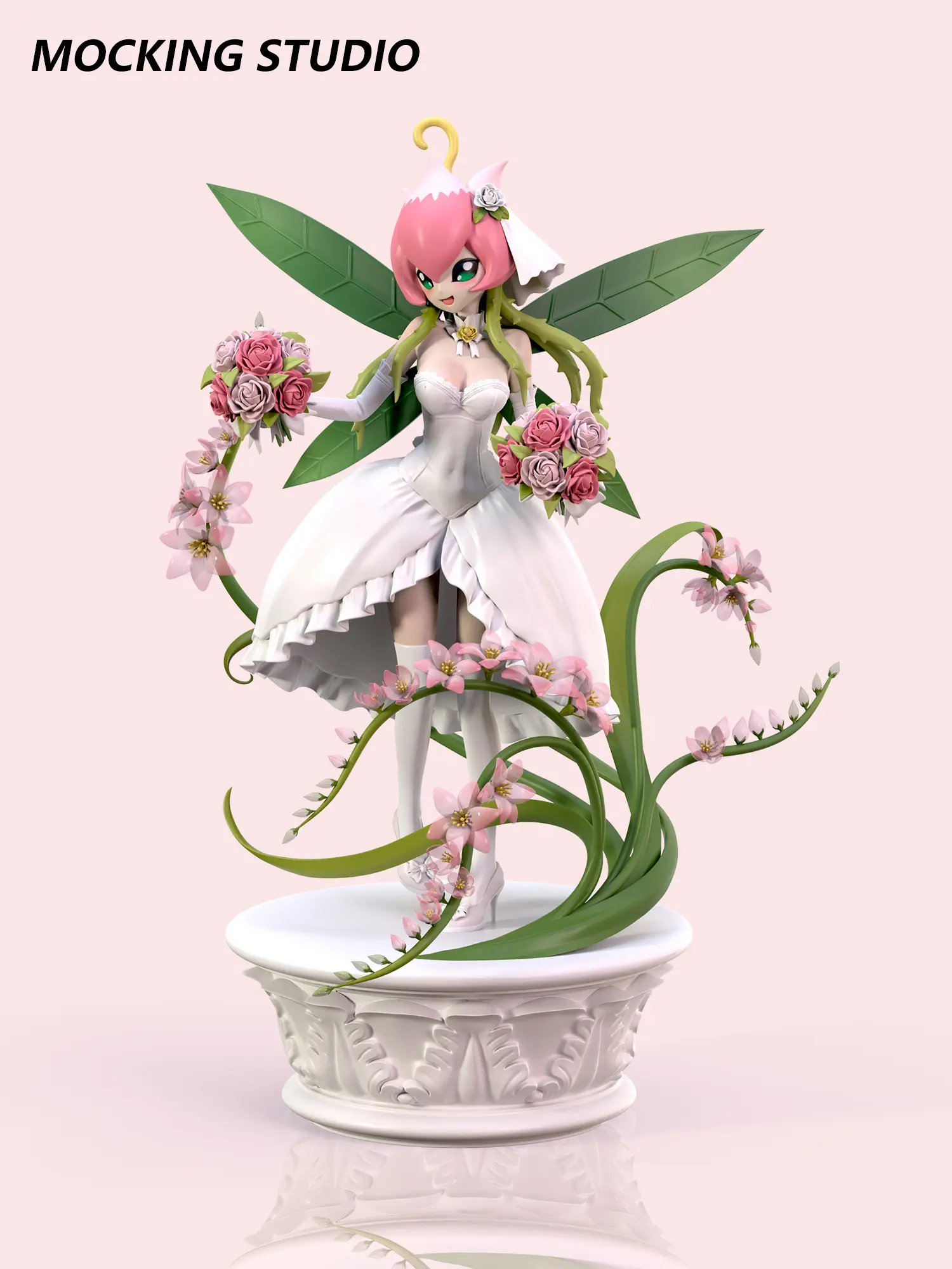 Zhu Yi Wan Jia Studio -  Digimon Wedding Series Bridal Lilimon Statue