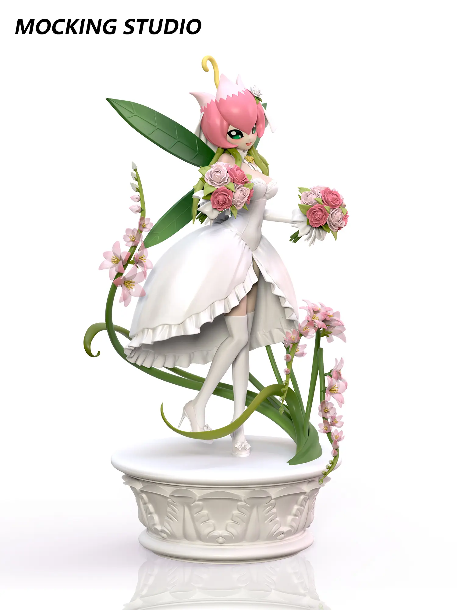 Zhu Yi Wan Jia Studio -  Digimon Wedding Series Bridal Lilimon Statue