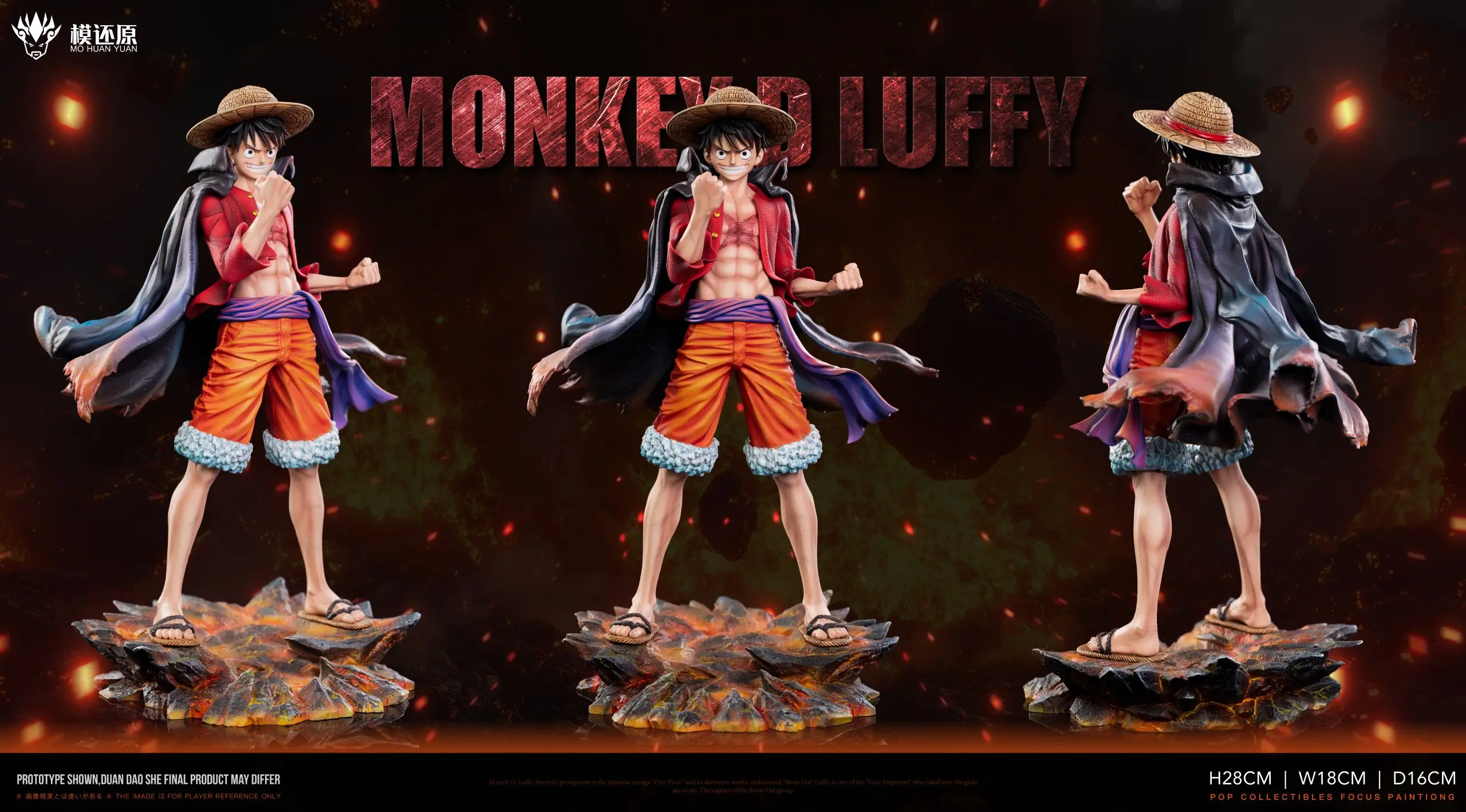 MoHuanYuan Studio -One Piece Onigashima Luffy Statue