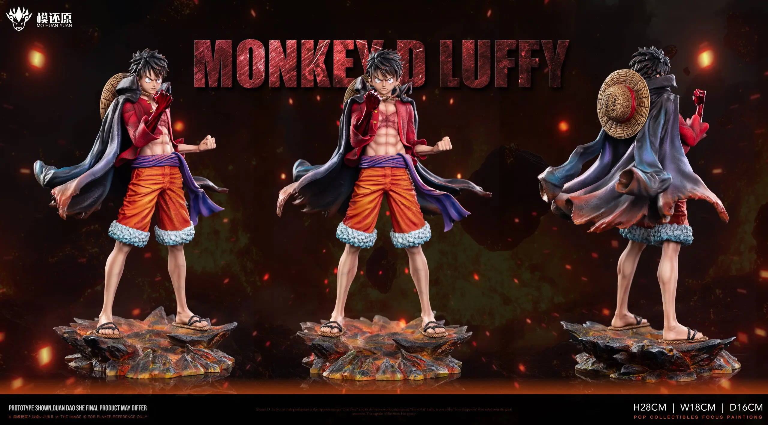 MoHuanYuan Studio -One Piece Onigashima Luffy Statue