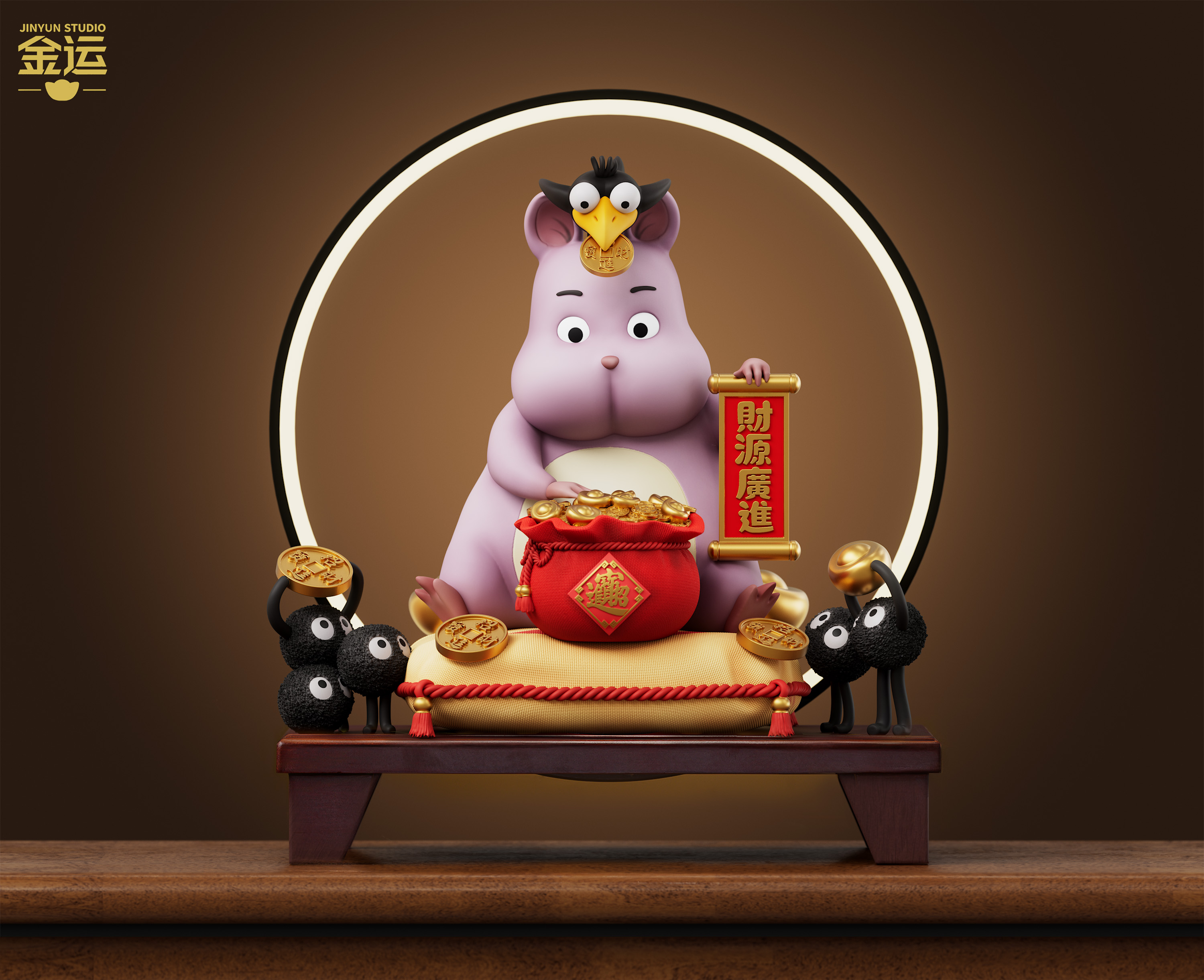 Jin Yun Studio - Spirited Away Fortune Boh Statue 