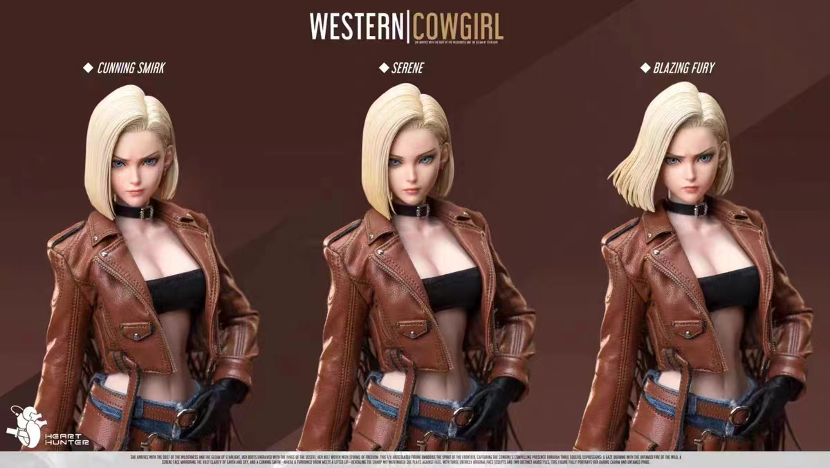 HEART HUNTER Blonde Cowboy Girl 1/6 Action Figure
