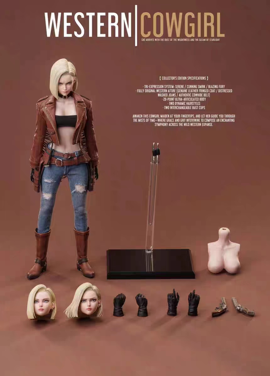 HEART HUNTER Blonde Cowboy Girl 1/6 Action Figure